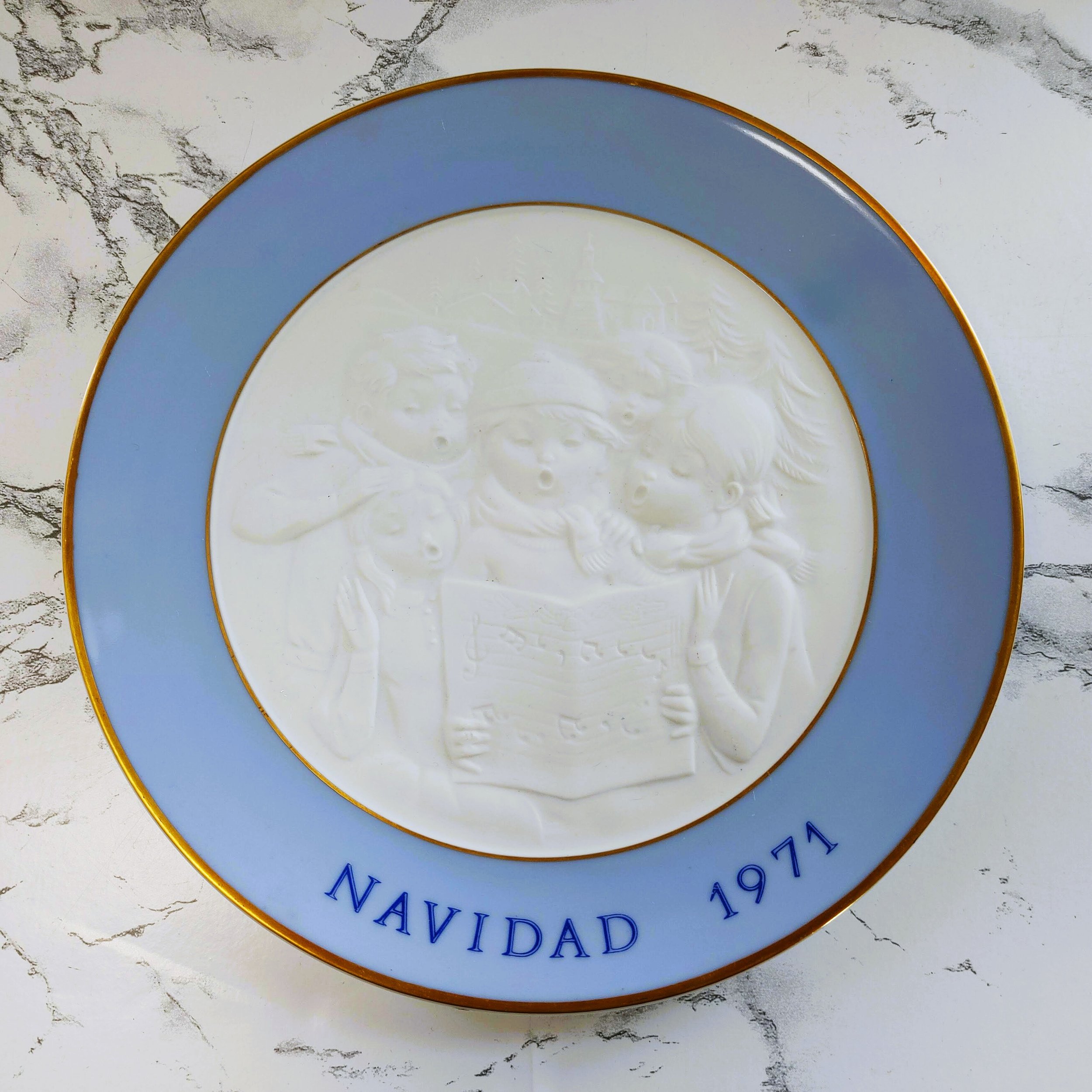 Lladro 1971 "Navidad" Christmas Carolers Holiday Collector's Plate