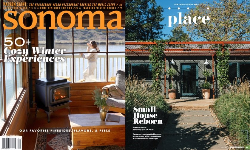 We&rsquo;re honored to share that our project Fred Estate has been published in the most recent January/February issue of Sonoma Magazine! @sonomamagazine

Located in rural Sebastopol, this project envisioned the rehabilitation of a 1940s cabin and d