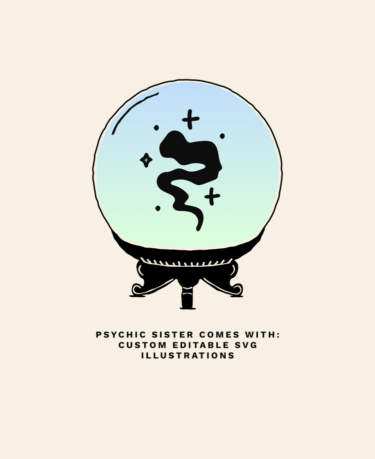 Psychic Sister Squarespace Template Website for Spiritual