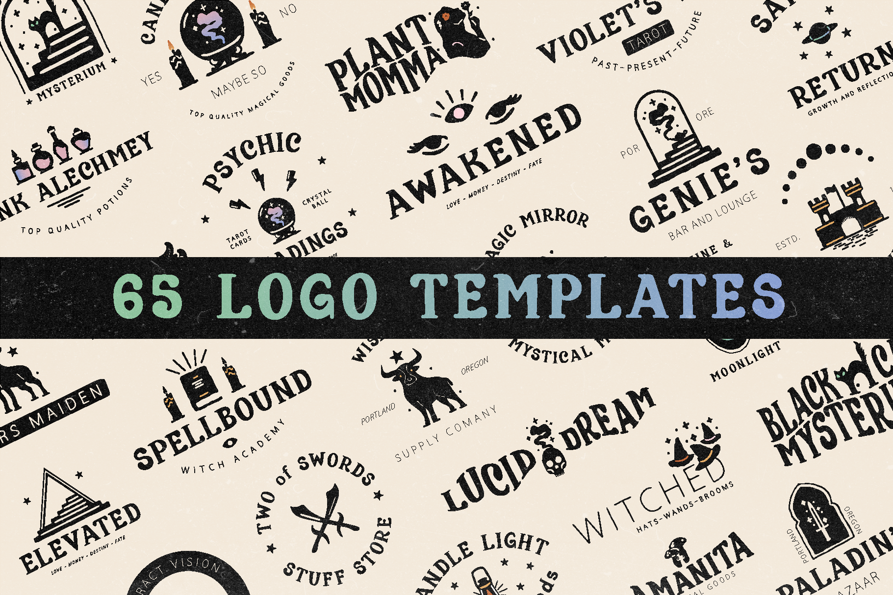 Editable logo kit for spiritual businesses