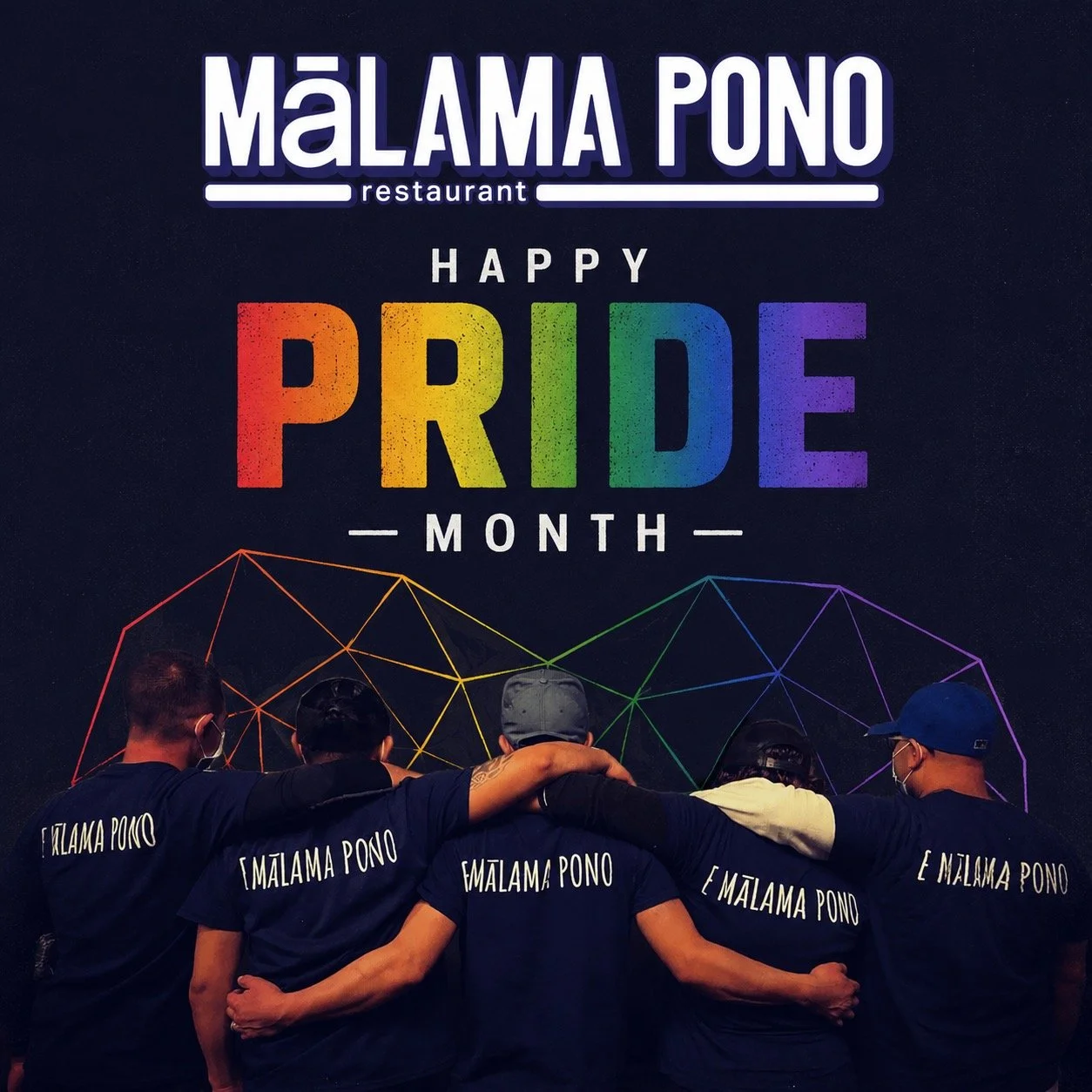 🌈✨ Happy Pride Month from all of us at Malama Pono Restaurant! ✨🌈

This month, we celebrate love, authenticity, diversity, and the vibrant communities that make our world brighter every day. ❤️🧡💛💚💙💜

Our tables are for everyone, and we're prou