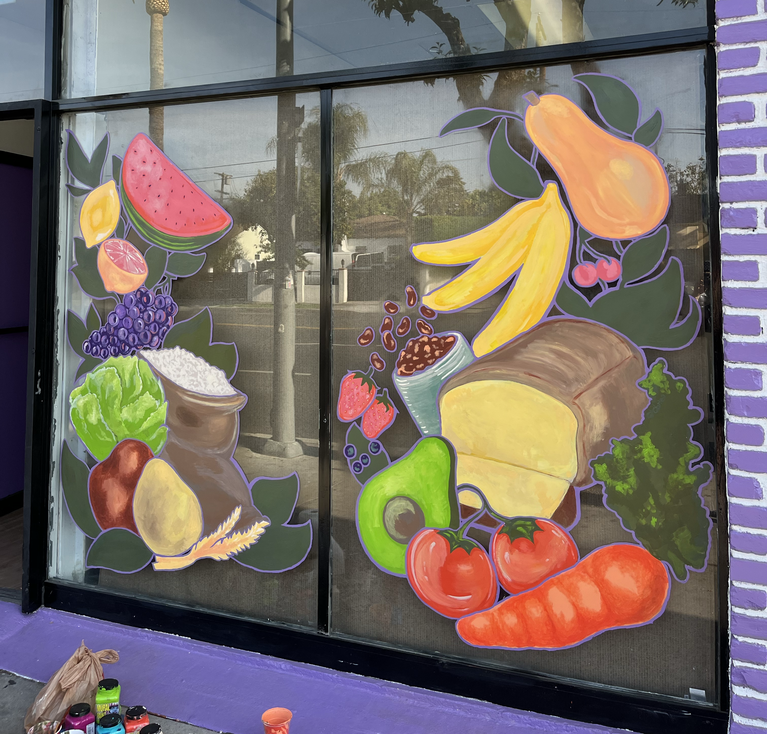Shared Wellness Window Mural