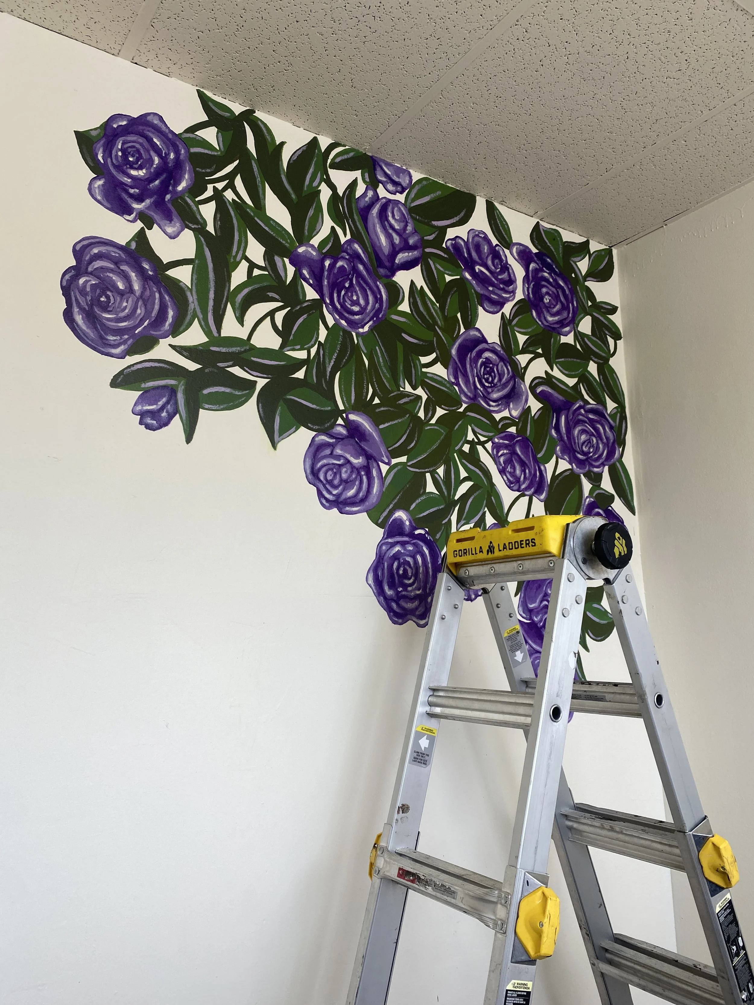 Shared Wellness Indoor Rose Mural