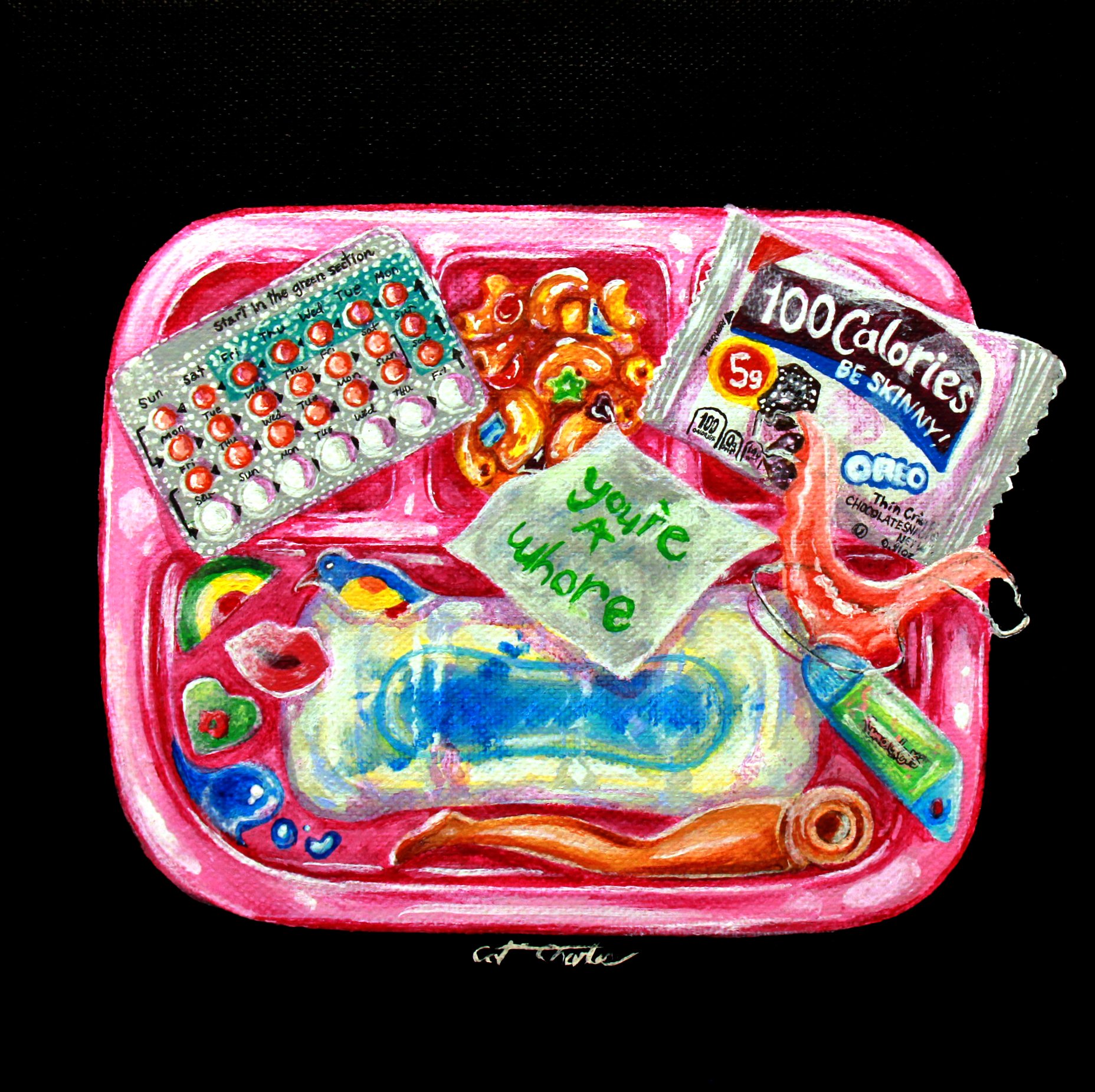 "Lunch For Adults" 2022. Painting, Acrylic on Canvas.
Size: 8"x8"
SOLD