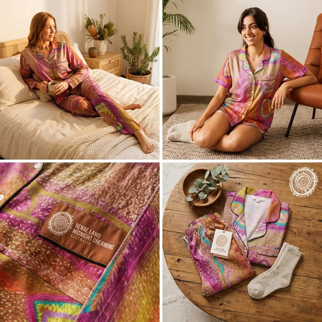 Midnight dreaming.
Where the world goes quiet and comfort takes over.
Soft fabrics, slow breaths, lights low &mdash; our sleepwear is made for the in-between moments: when you&rsquo;re not quite asleep, not quite awake, just floating.
Slip into somet