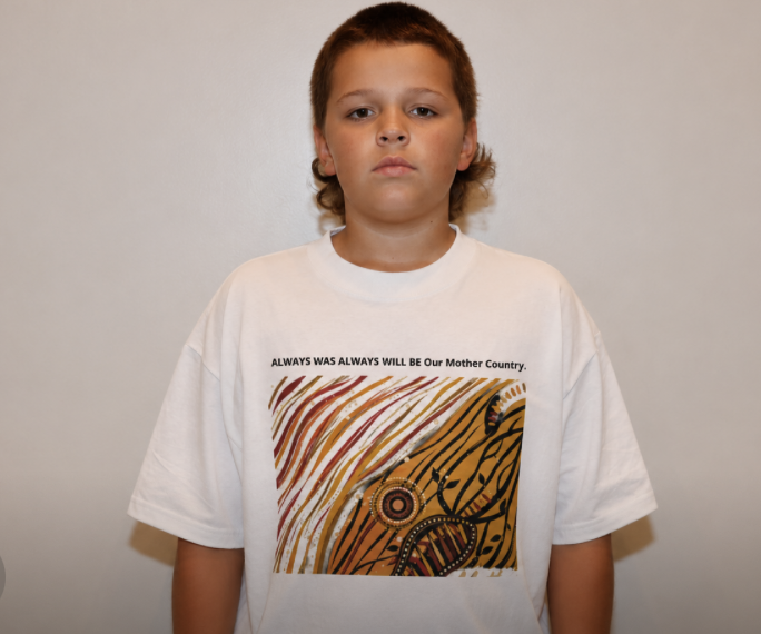 Unisex organic oversized high neck t-shirt ALWAYS WAS ALWAYS WILL BE.
