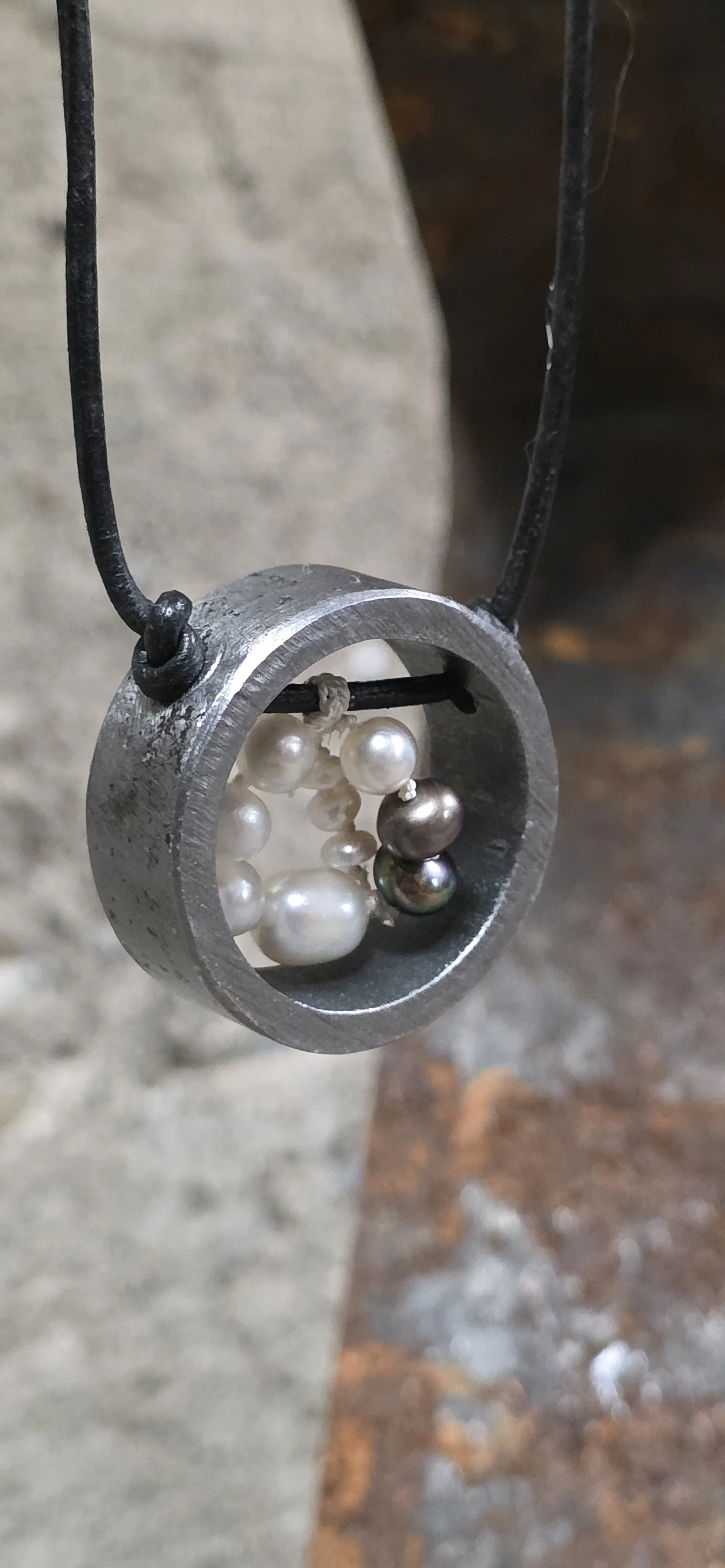 Steel Pipe Pendant #77