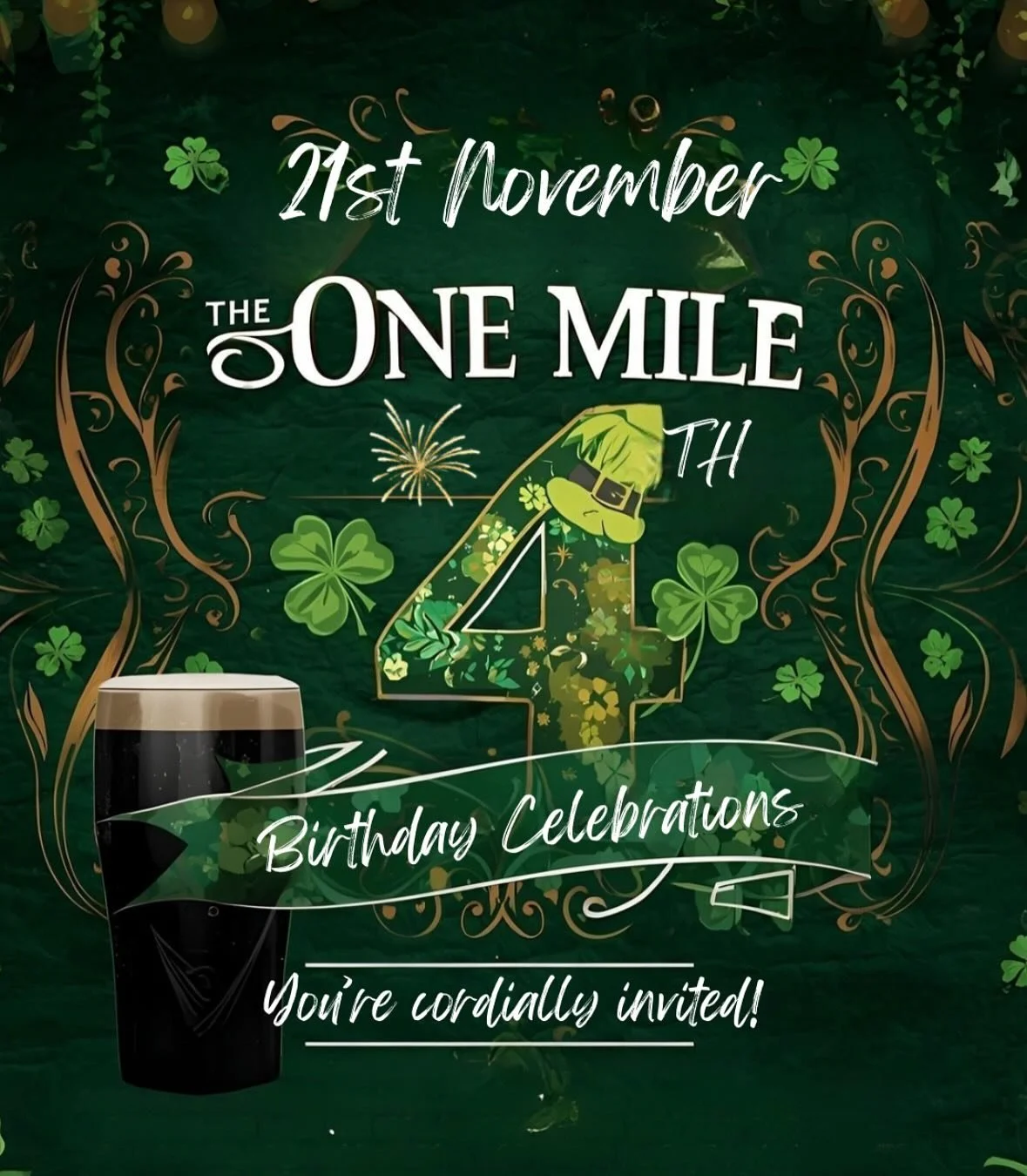 What&rsquo;s on this week! 
Monday Irish Breakfast Roll ☘️ 
Tuesday Parmy&rsquo;s Lunch &amp; Dinner $24
Wednesday Trivia 🏆😂
Thursday Chicken Fillet Rolls!! 🍗 
Friday TOM&rsquo;s 4th Birthday! 🎁🎉🎊🥳🍻
+ Ashes First Test live on screens! 
First 