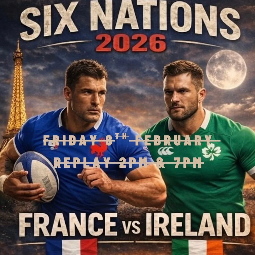 What&rsquo;s on this week! 
Tuesday Parmy&rsquo;s!
Wednesday Trivia 🥳🥇 
Thursday Special - Lasagne, served w thick cut chips and house slaw from 5pm
Friday knock offs + Six Nations Ireland vs France Replay (8th) 2pm &amp; 7pm 🏉 
Saturday Irish Bre