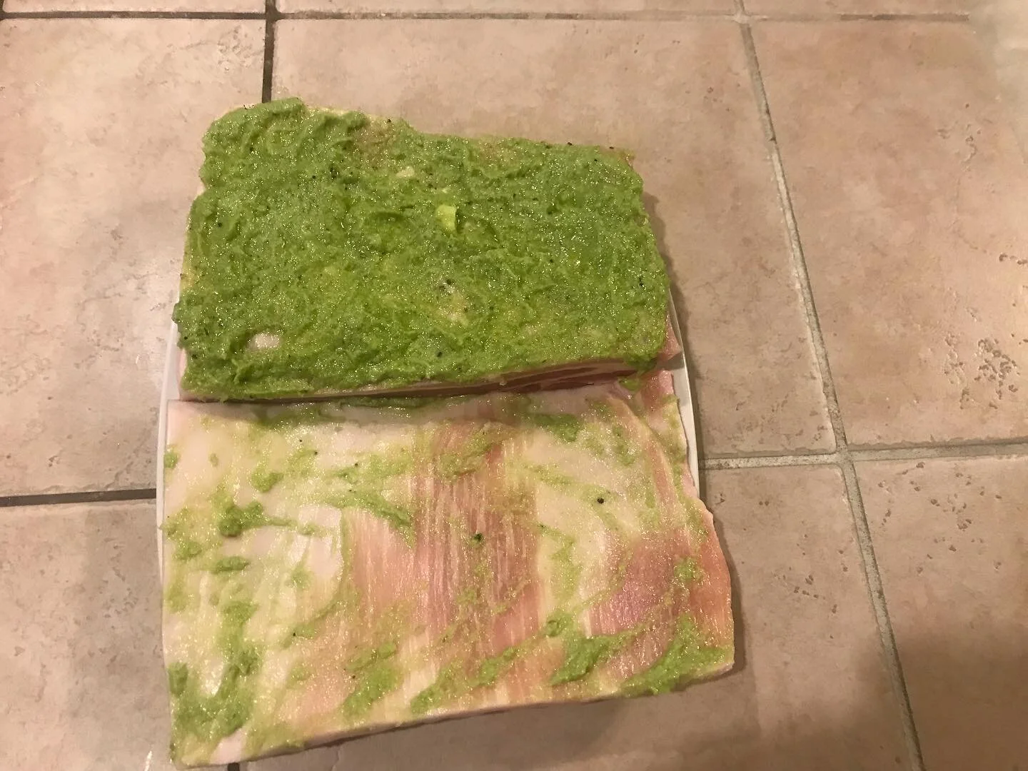 Preparing the lech&oacute;n as per Chef DJ's recipe...