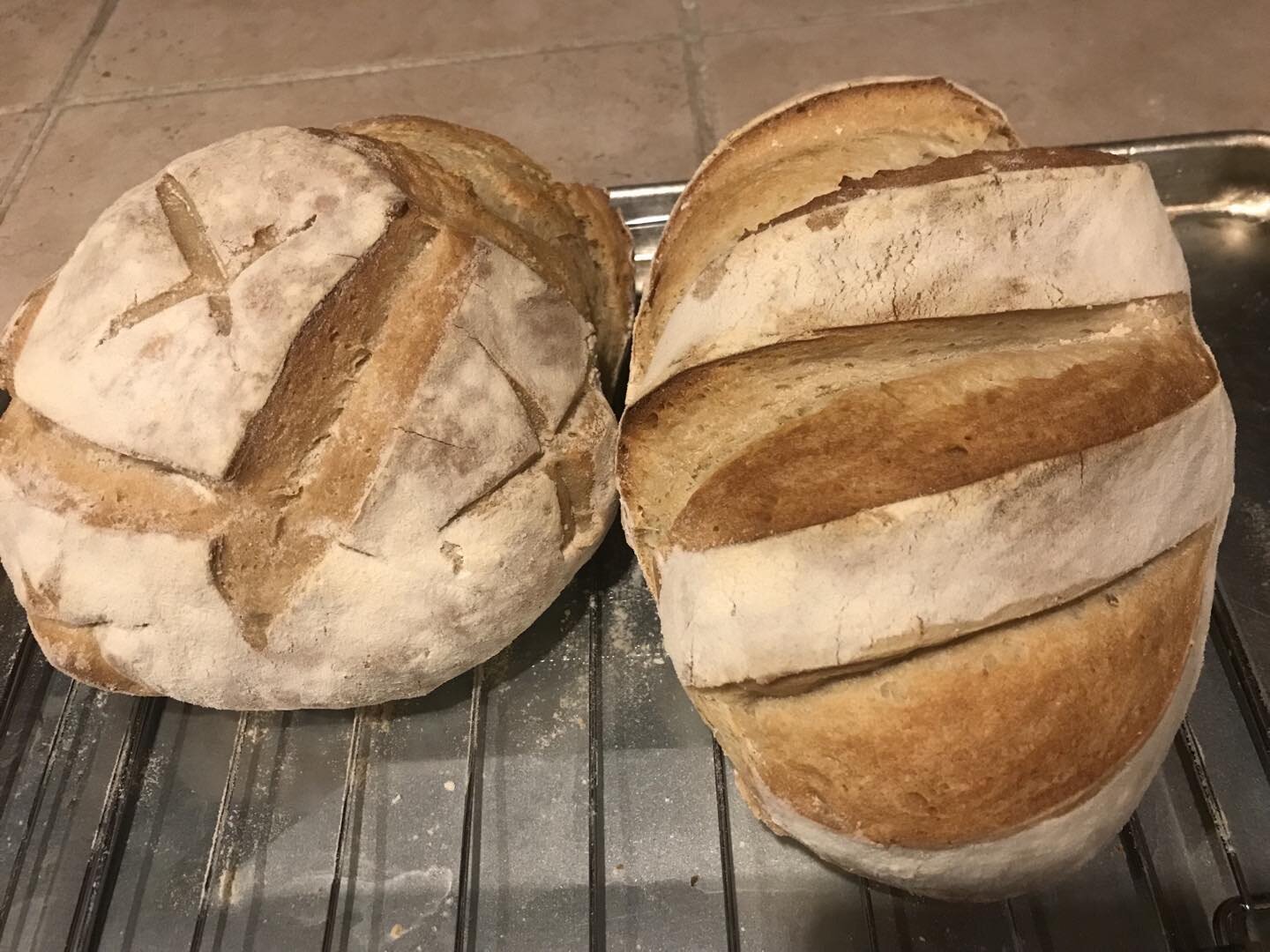 Just finished baking sourdough bread; ready for tomorrow morning; Vegas breakfast!!!!