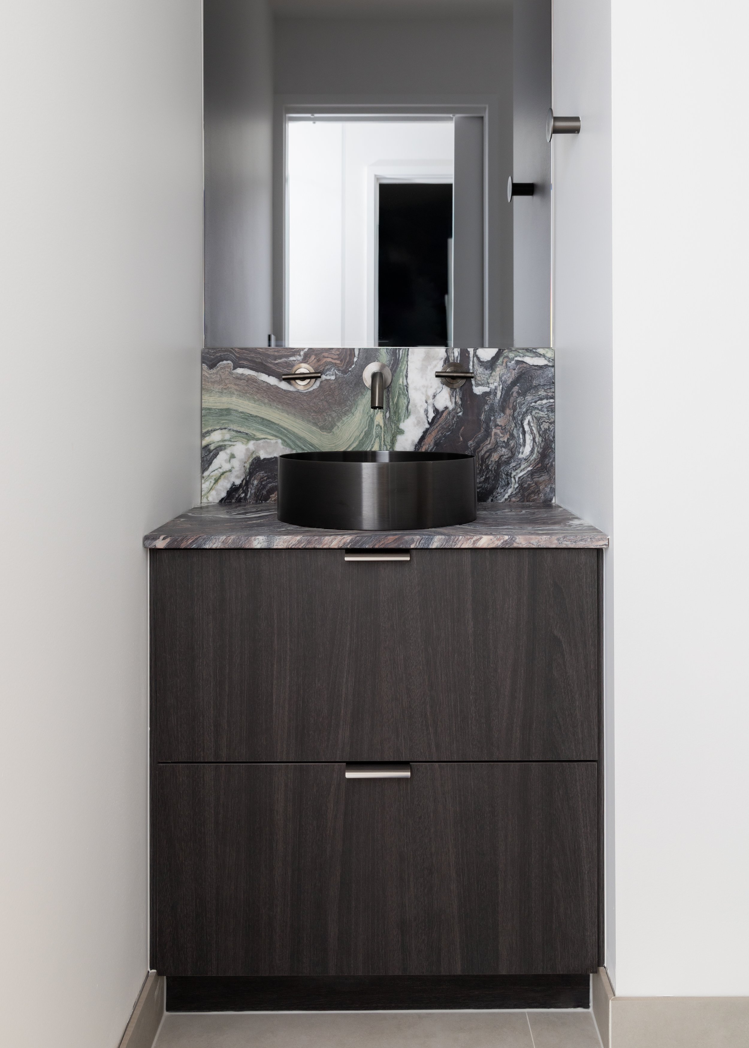 Guest Bathroom of the renovated St Kilda West apartment