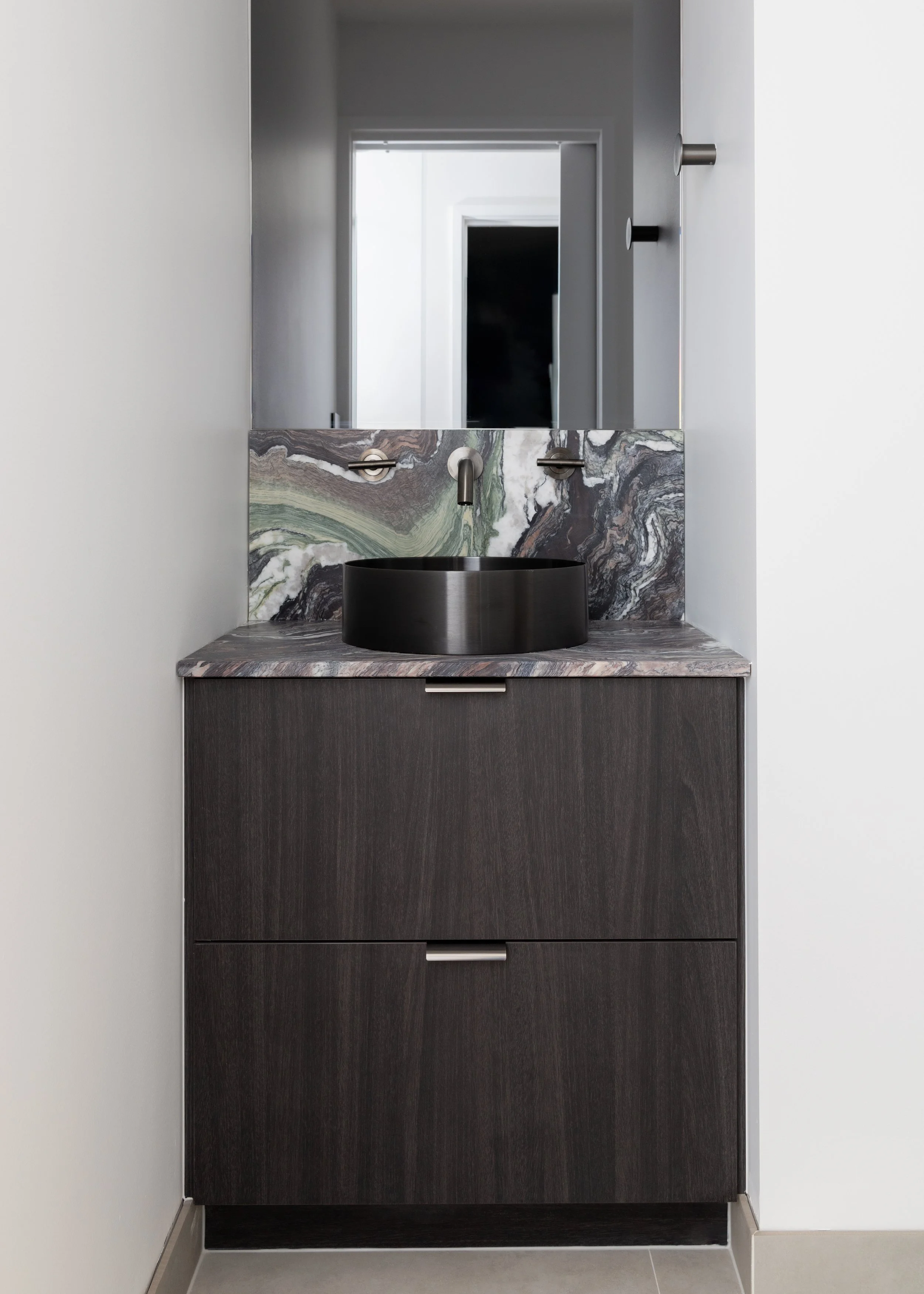 Guest Bathroom of the renovated St Kilda West apartment