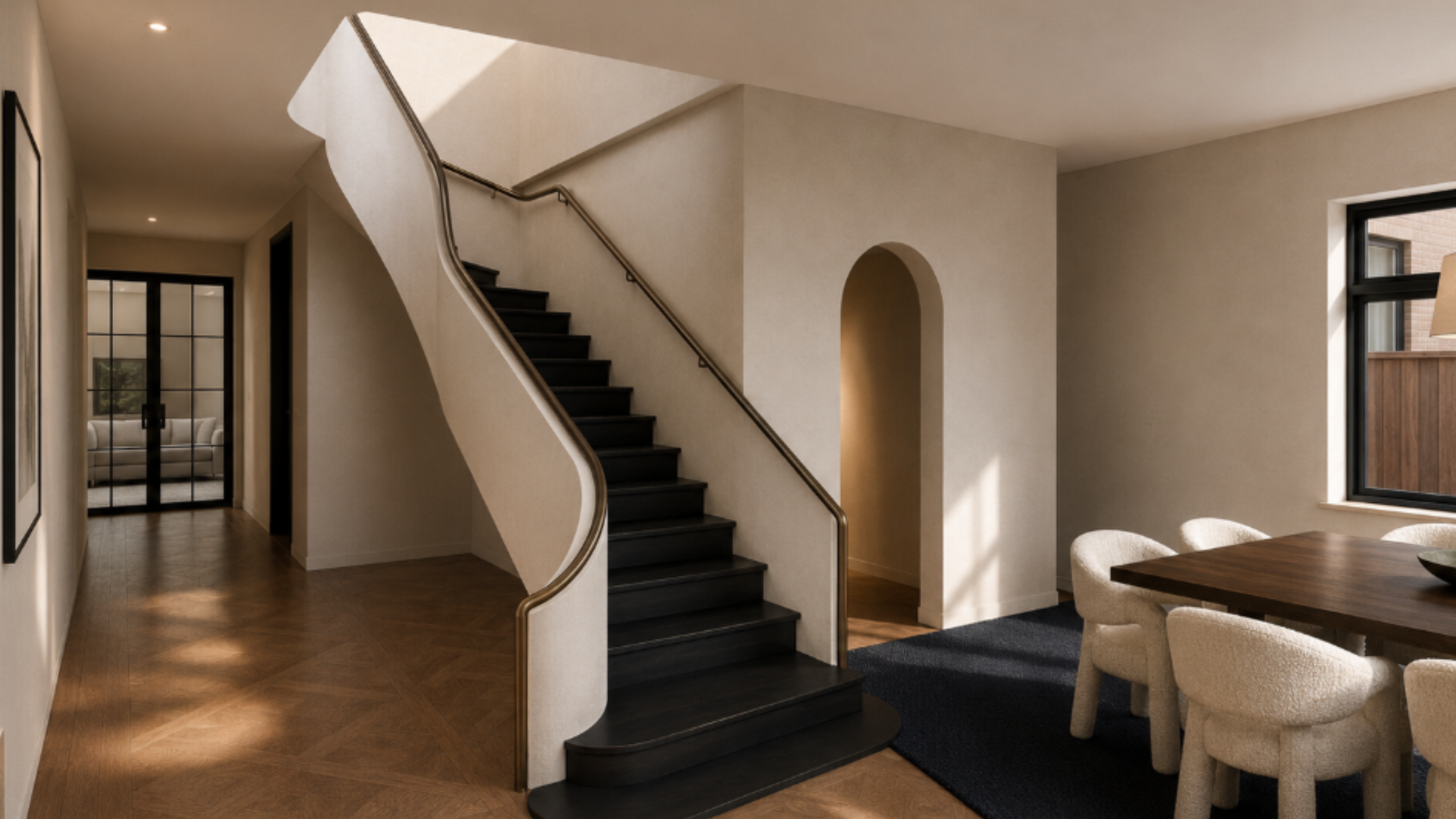 Warm minimilism and modern heritage interior design melbourne