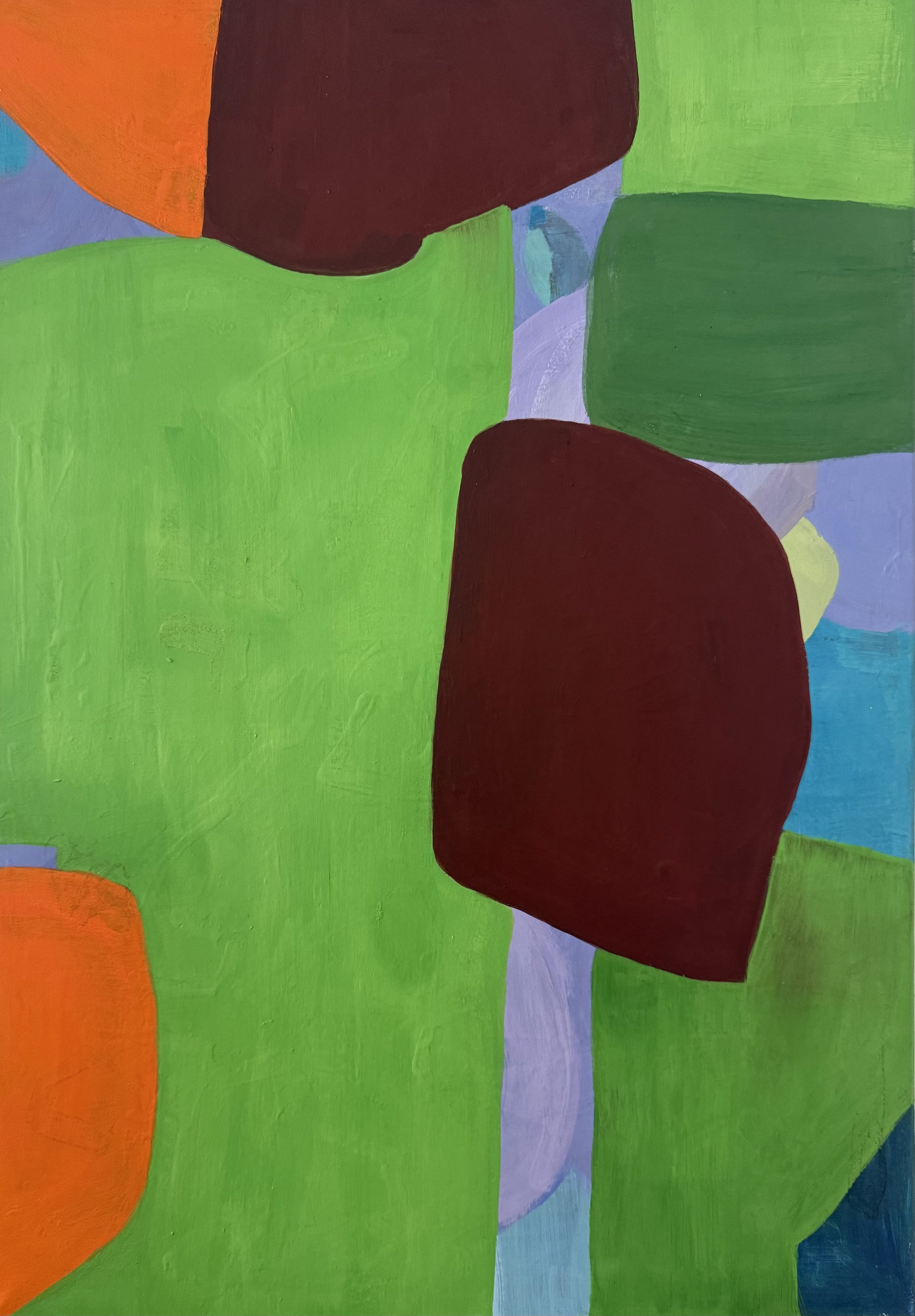 "Früchte 1", 100 x 70 cm, Eitempera, 2025