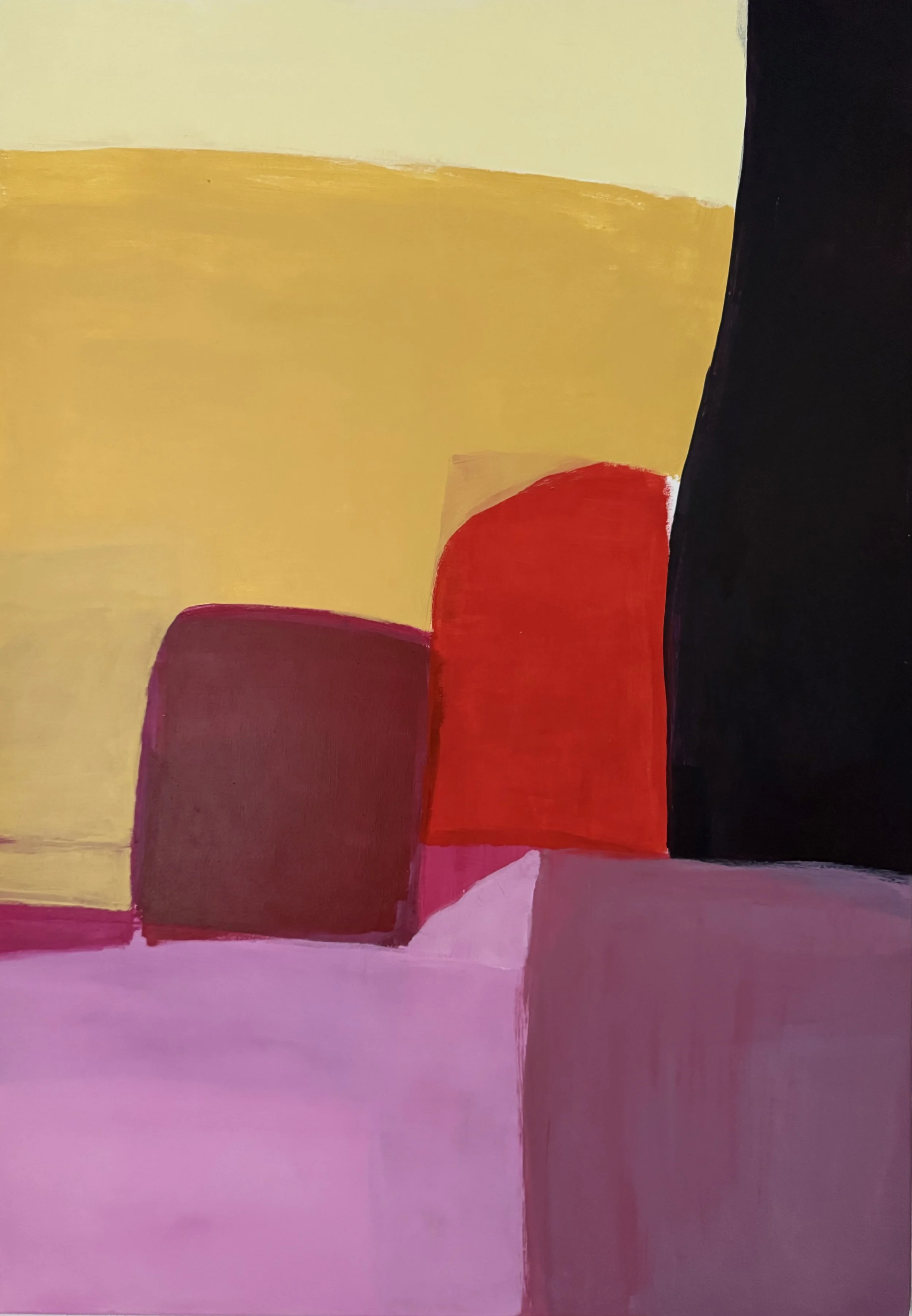 "Lichtes Feld 2", 100x70 cm, Acryl, 2025