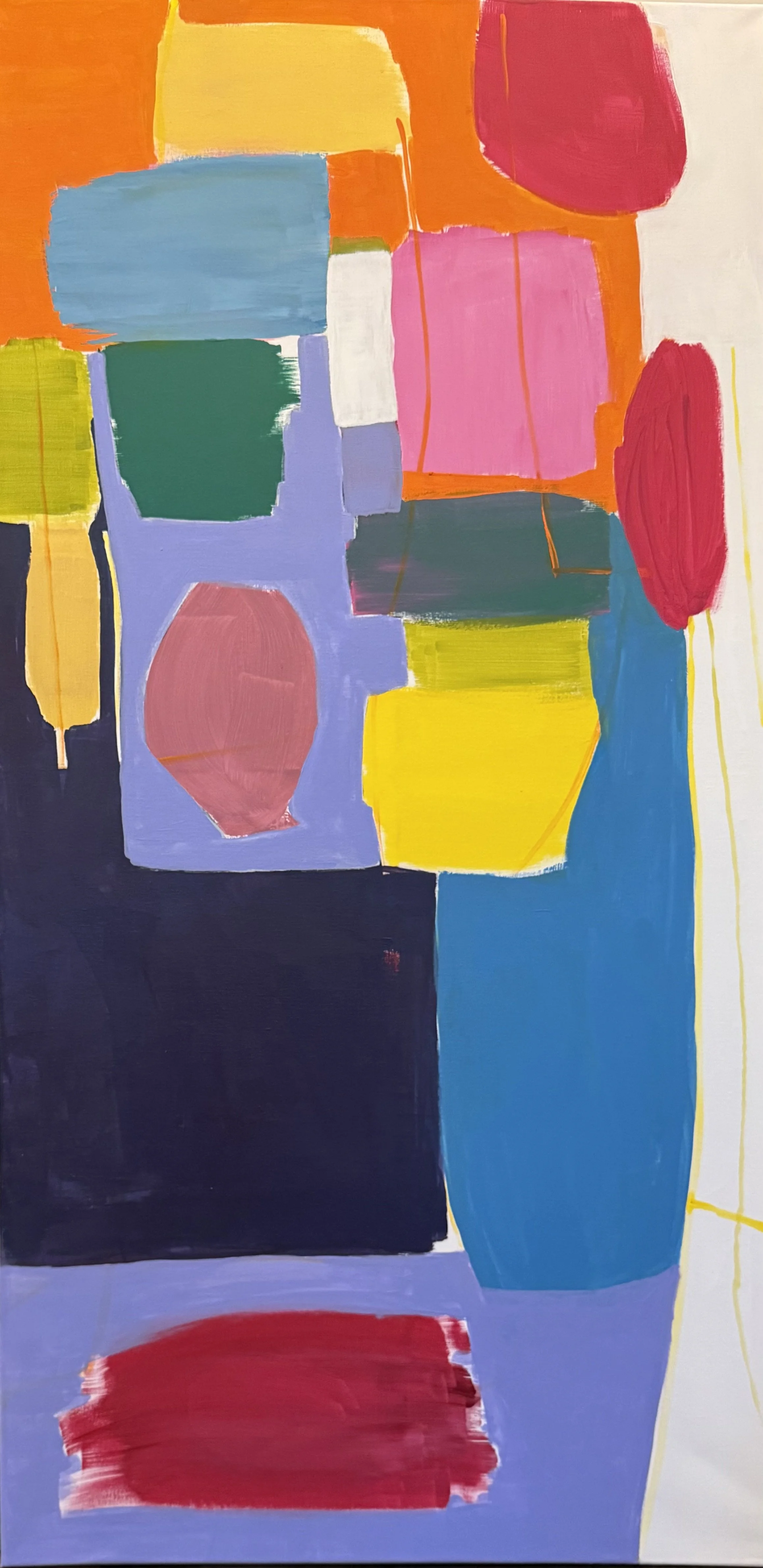 "Säule 1", 140x70 cm, Acryl, 2025