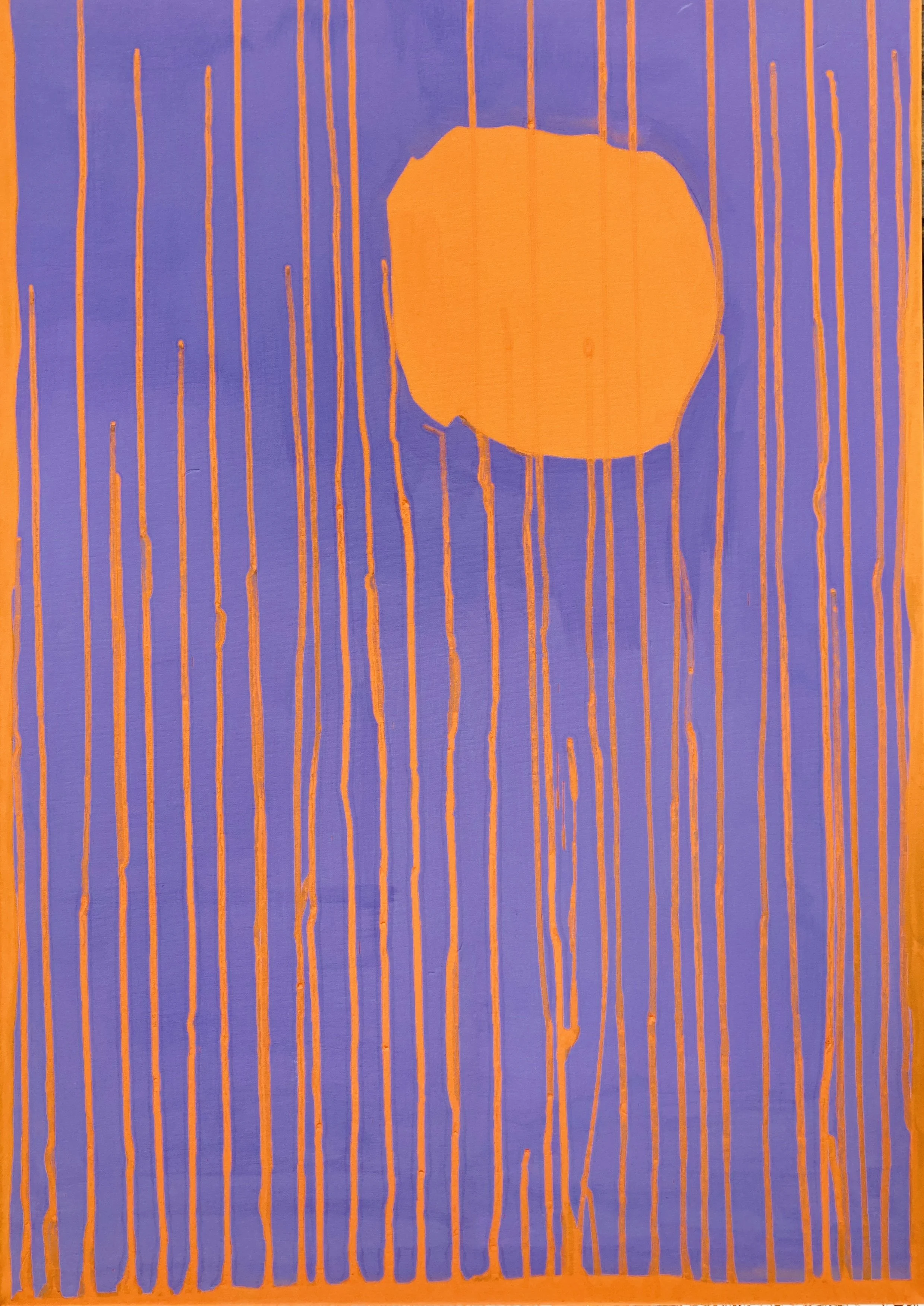 "Orange" 100x70 cm, Eitempera, 2022
