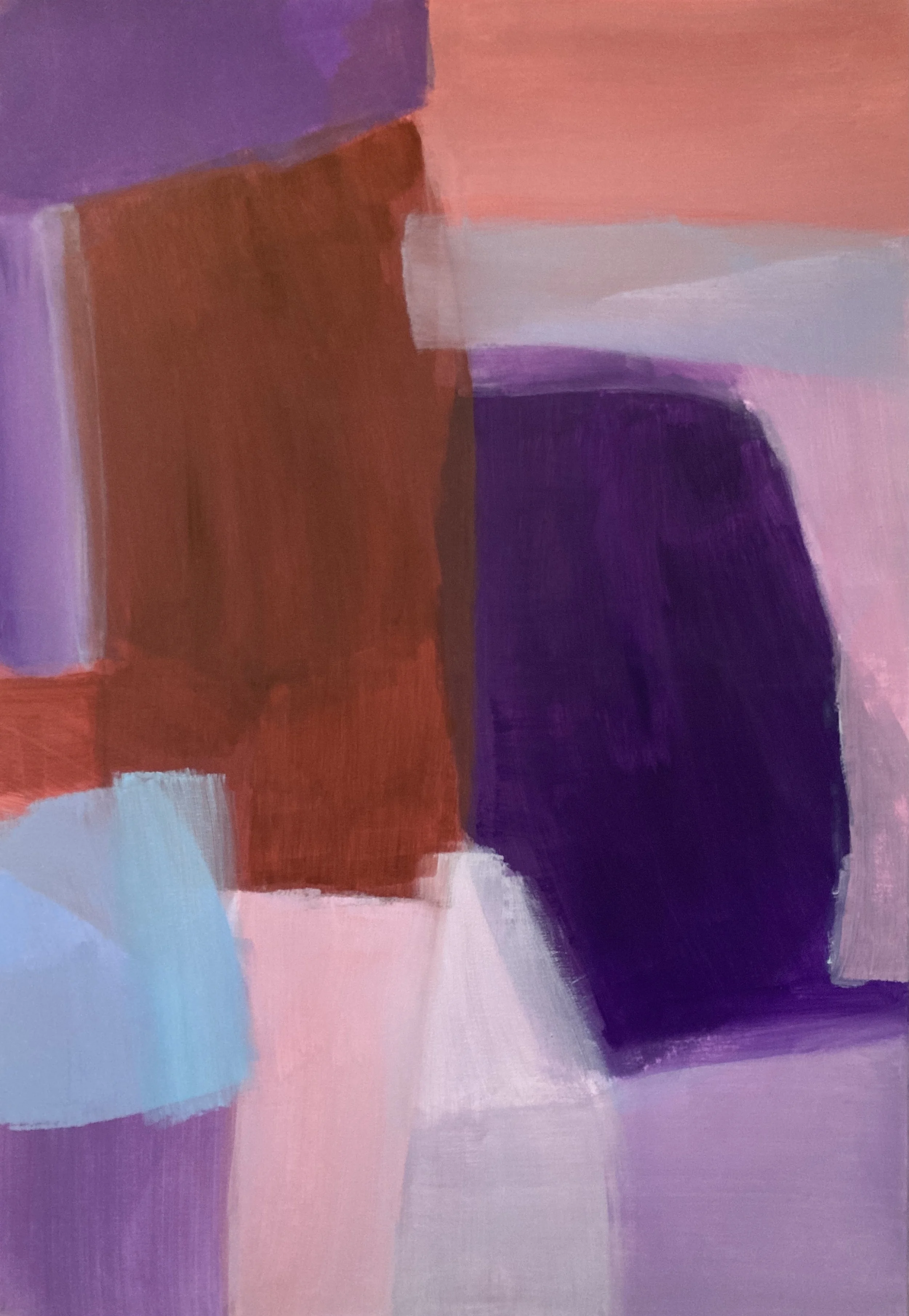 "Zugewandt", 100x70 cm, Pigment/Acryl, 2023