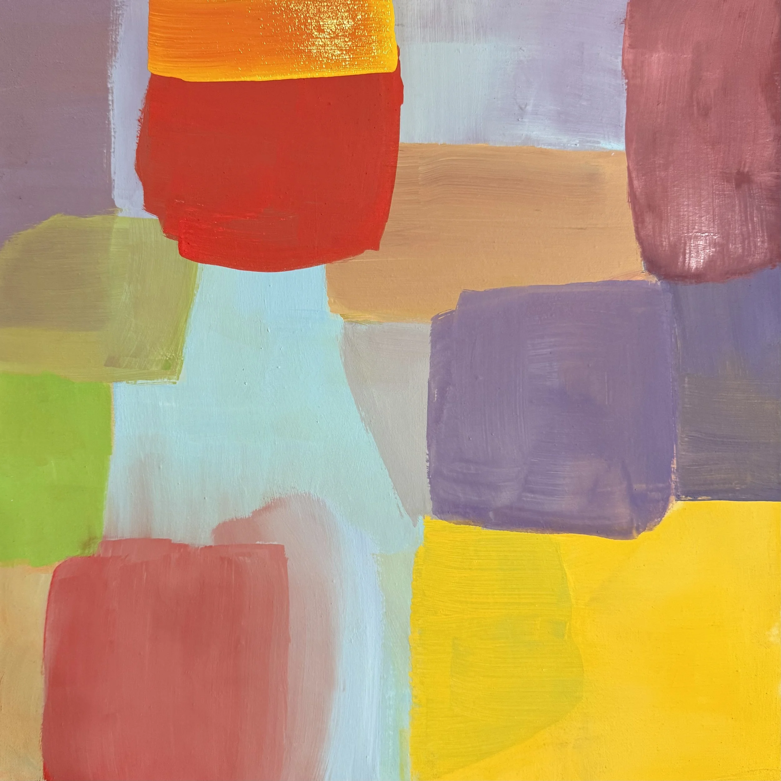 "Krönung 1", 50x50 cm, Eitempera, 2025