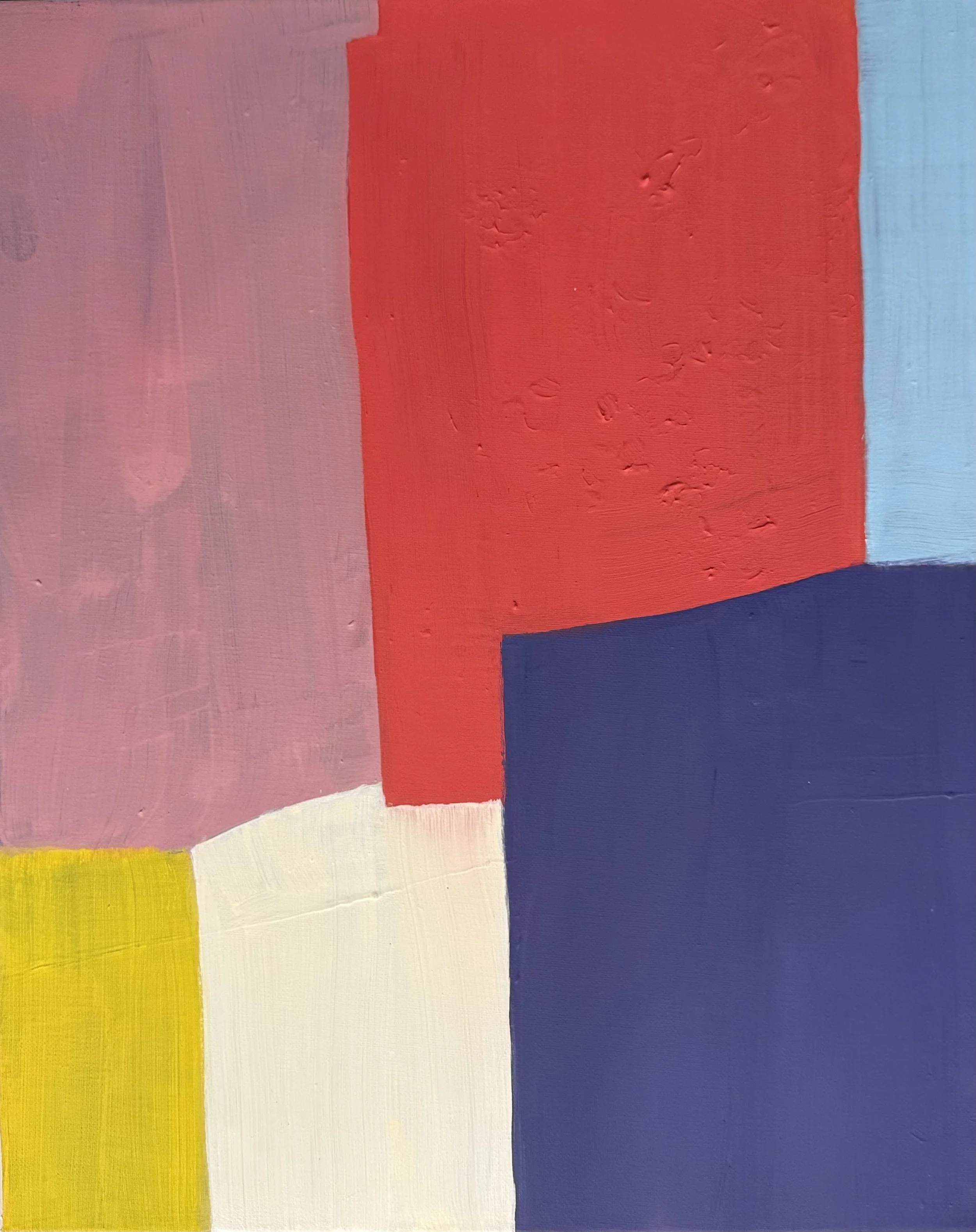 "6 Felder", 50x40 cm, Eitempera, 2025