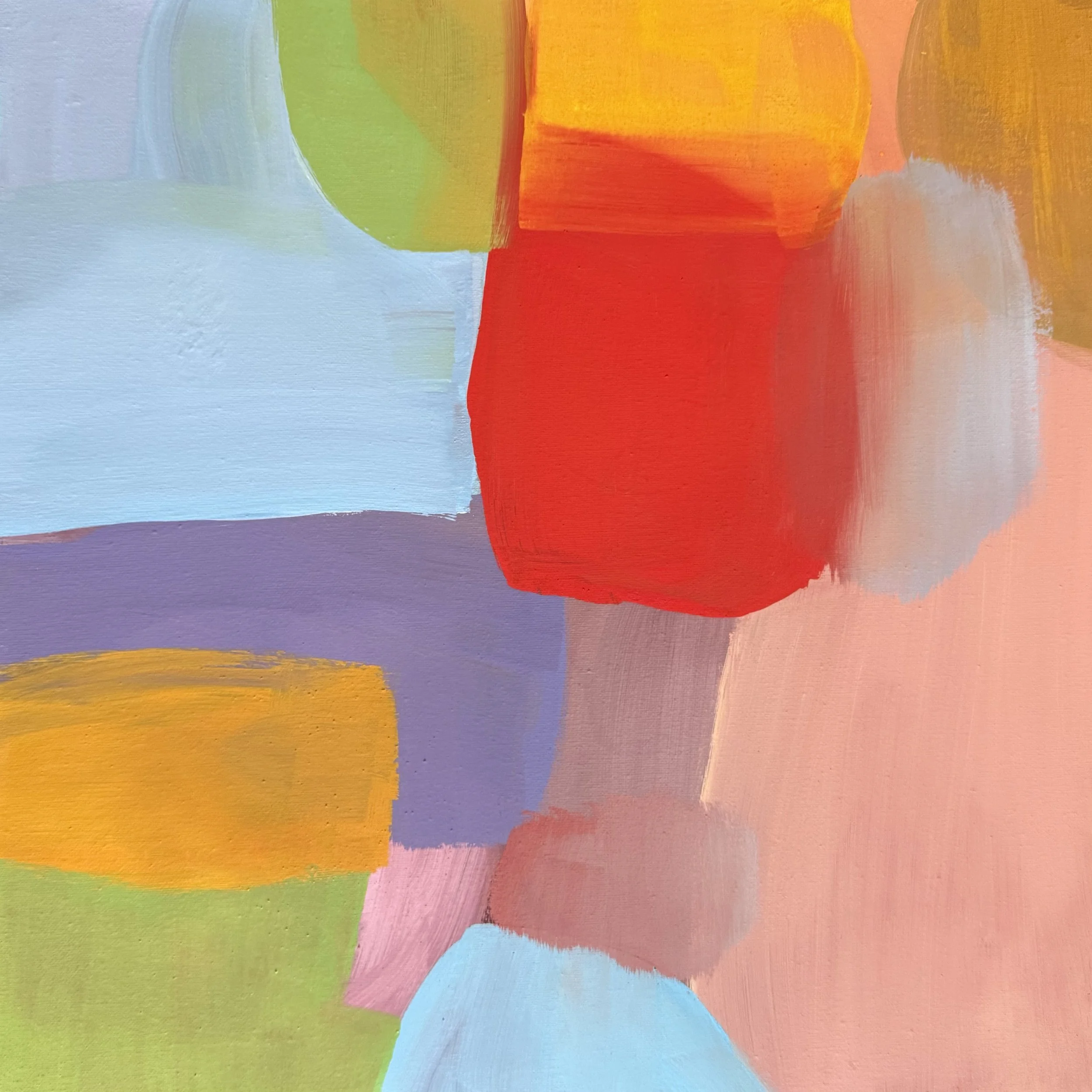 "Krönung 1", 50x50 cm, Eitempera, 2025