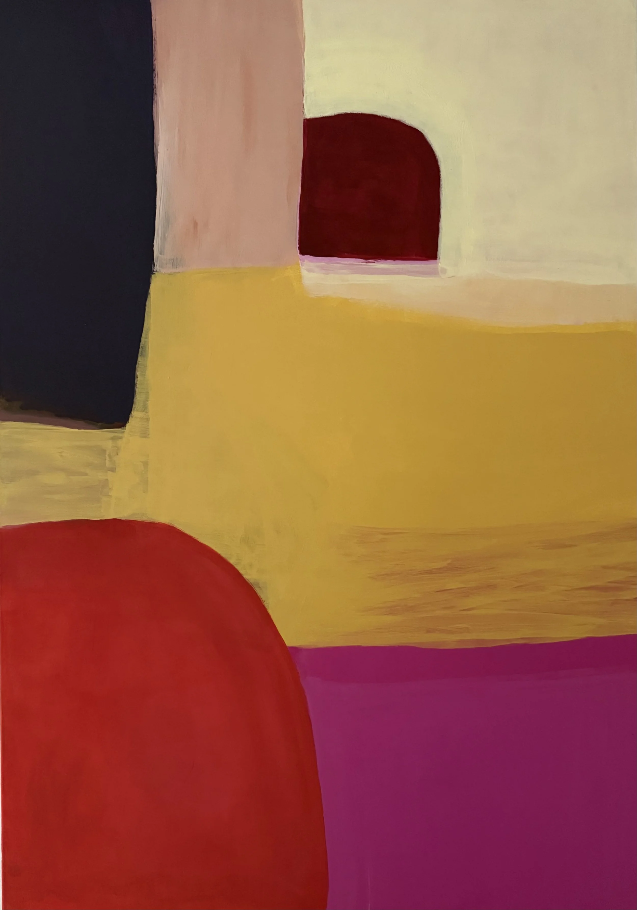 "Lichtes Feld 3", 100x70 cm, Acryl, 2025