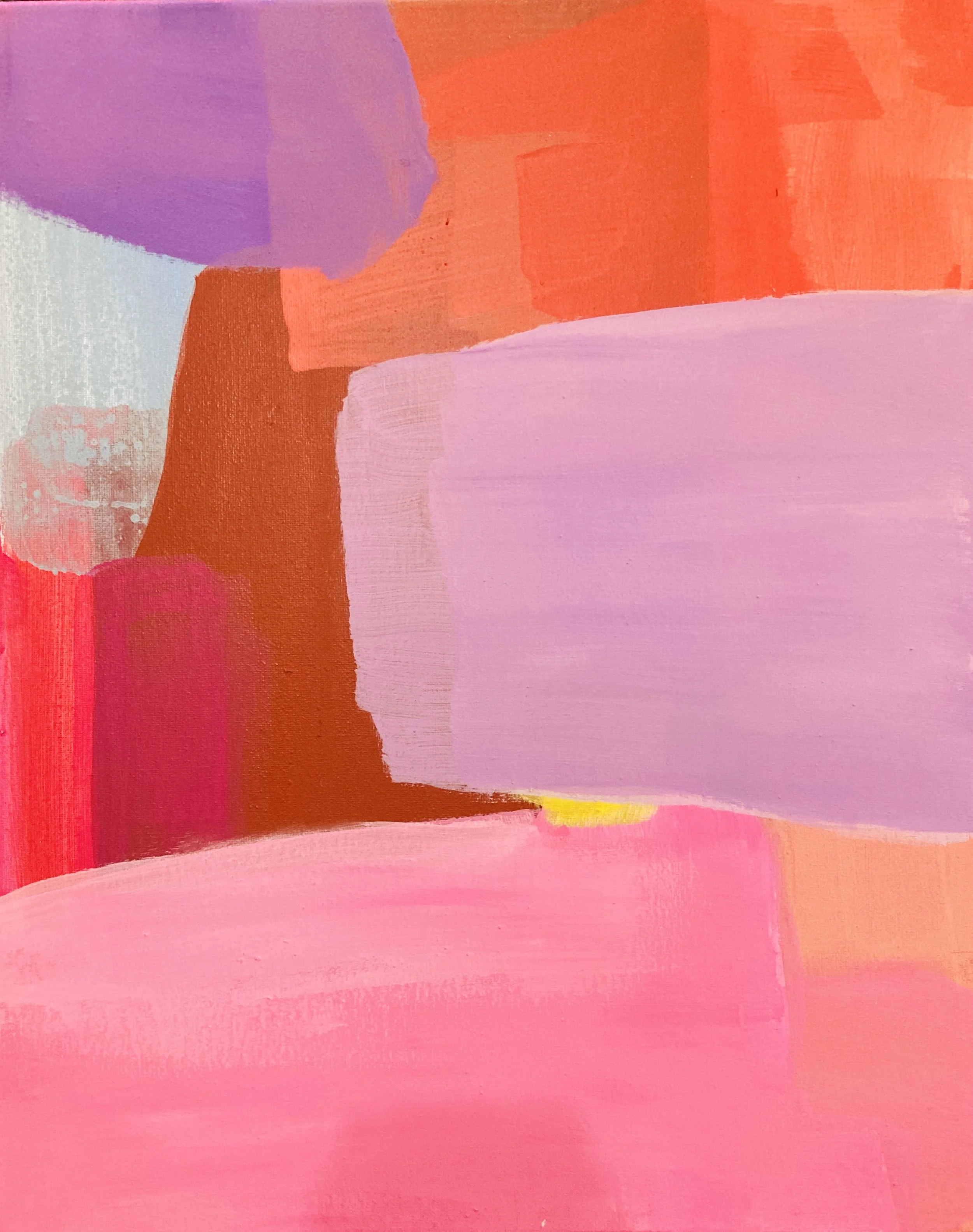 "Begegnungen 2", 50x40 cm, Pigment/Acryl, 2024