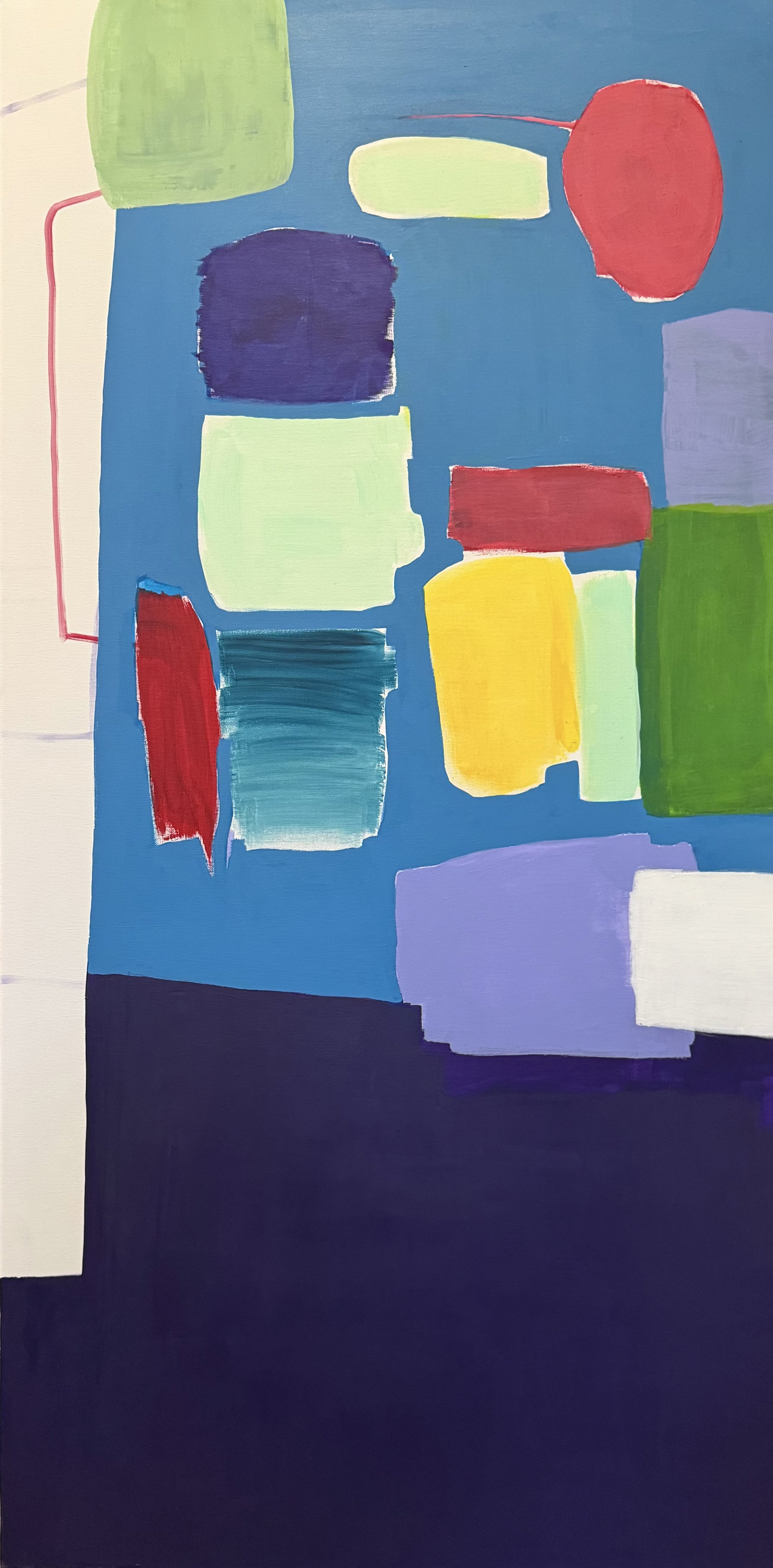 "Säule 3", 140x70 cm, Acryl, 2025