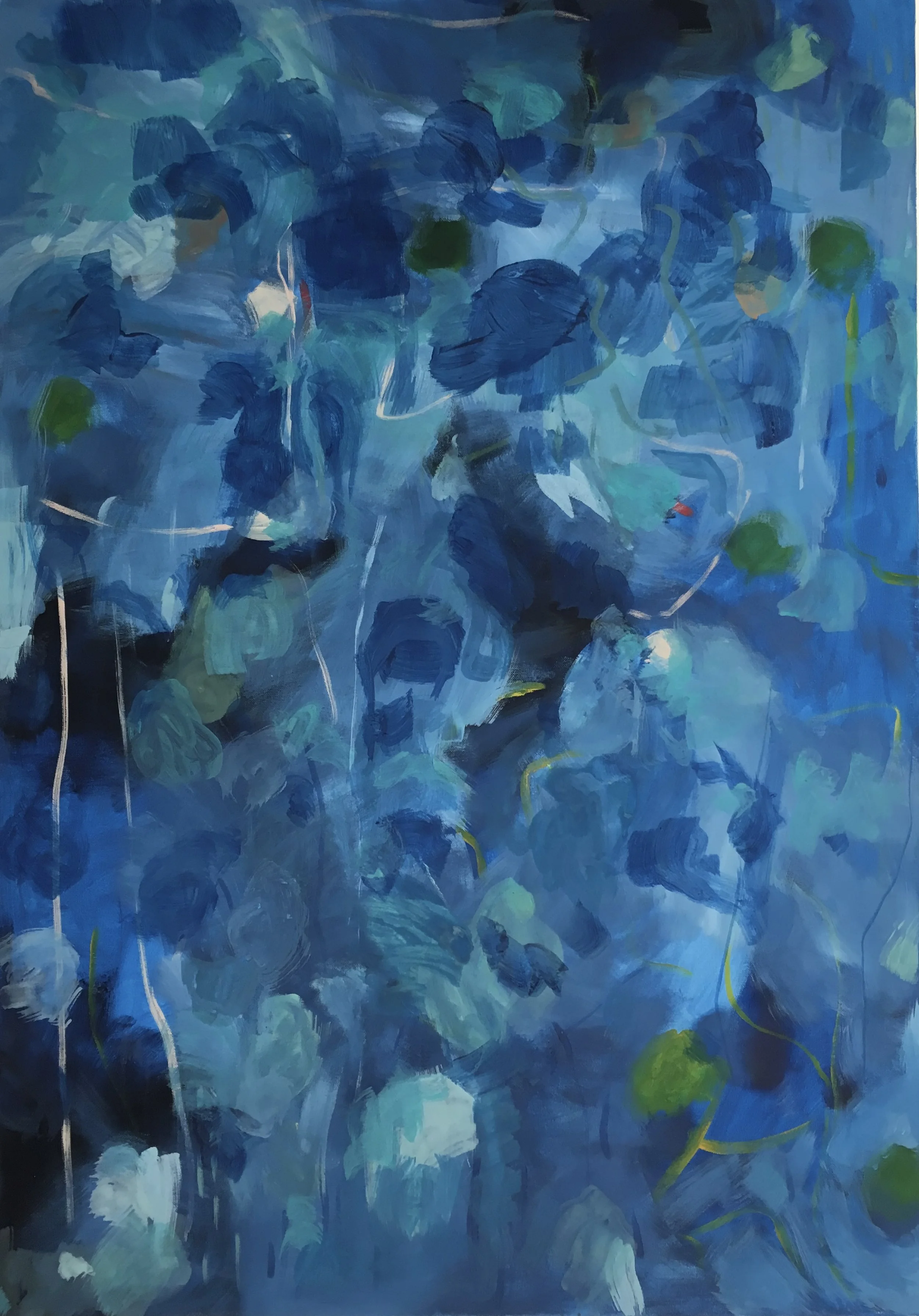 "Wasserfest" 100x70 cm, Eitempera, 2019