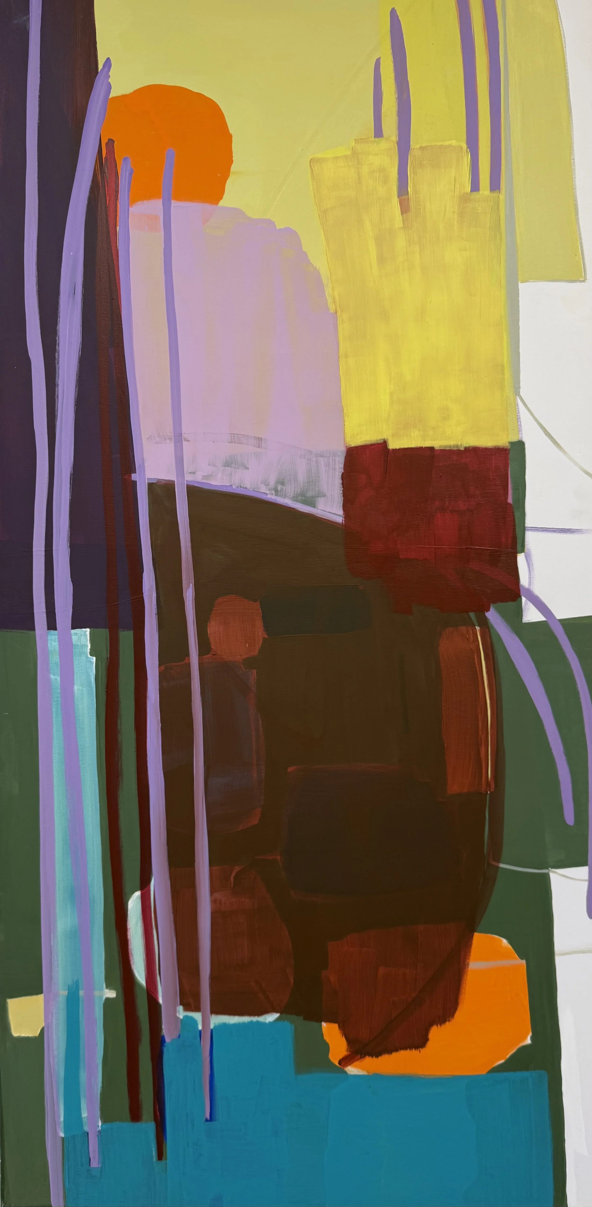 "Aufstrebend", 140x70 cm, Acryl, 2026