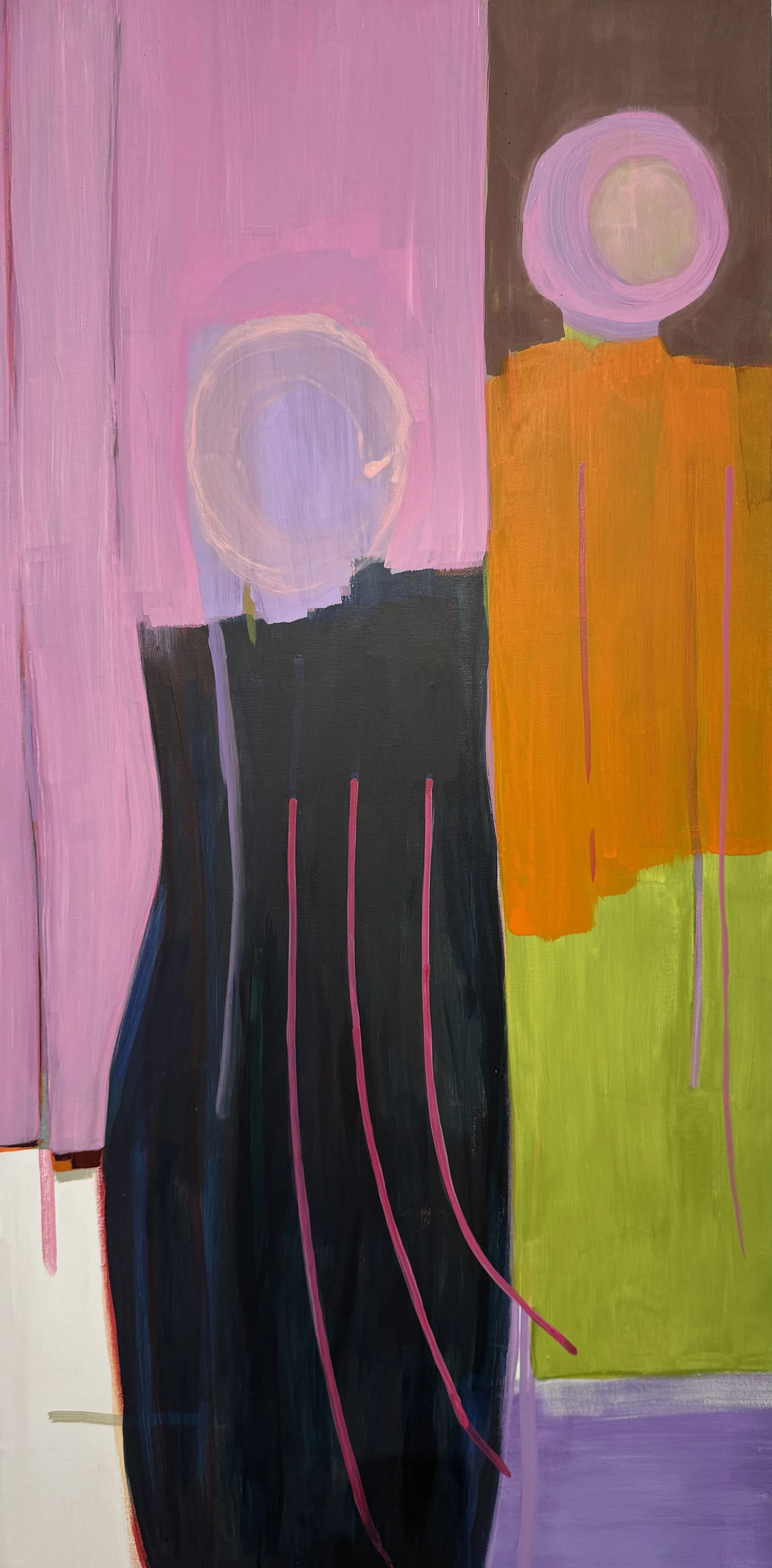 "Zwiesprache", 140x70 cm, Acryl, 2026
