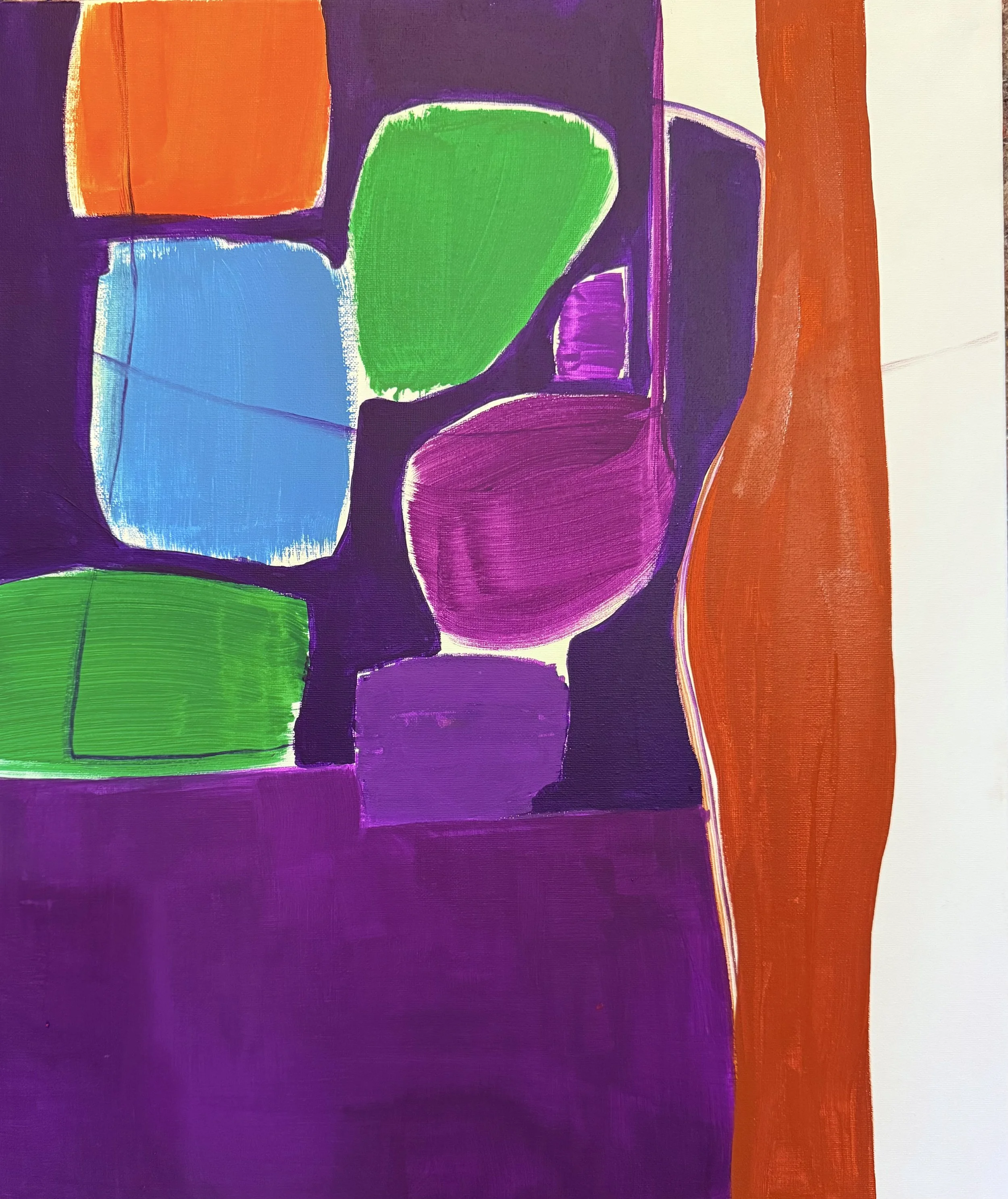 "Banner 3", 70x50 cm, Acryl, 2025