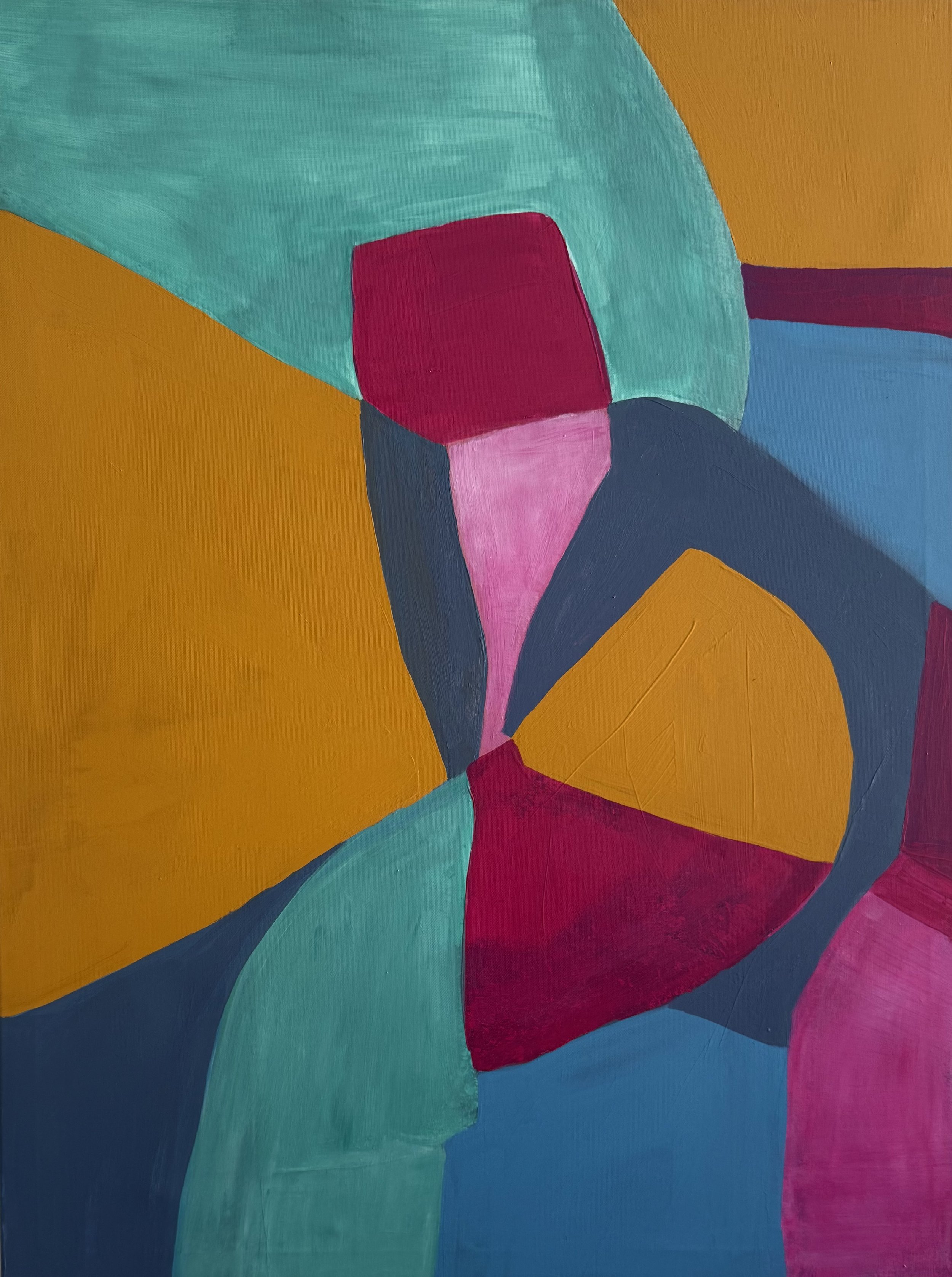 "Harlekin 1", 100 x 80 cm, Acryl, 2025