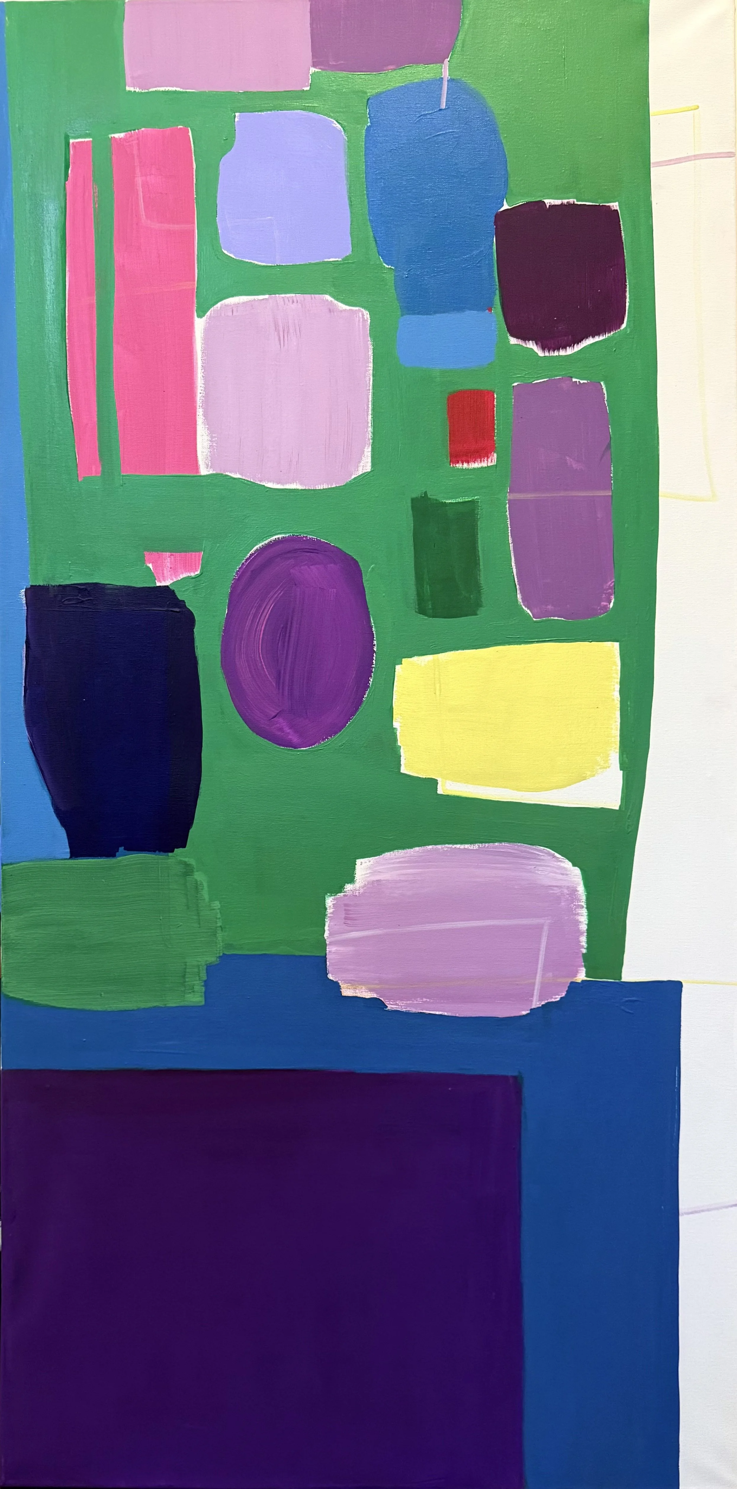 "Säule 6", 140x70 cm, Acryl, 2025