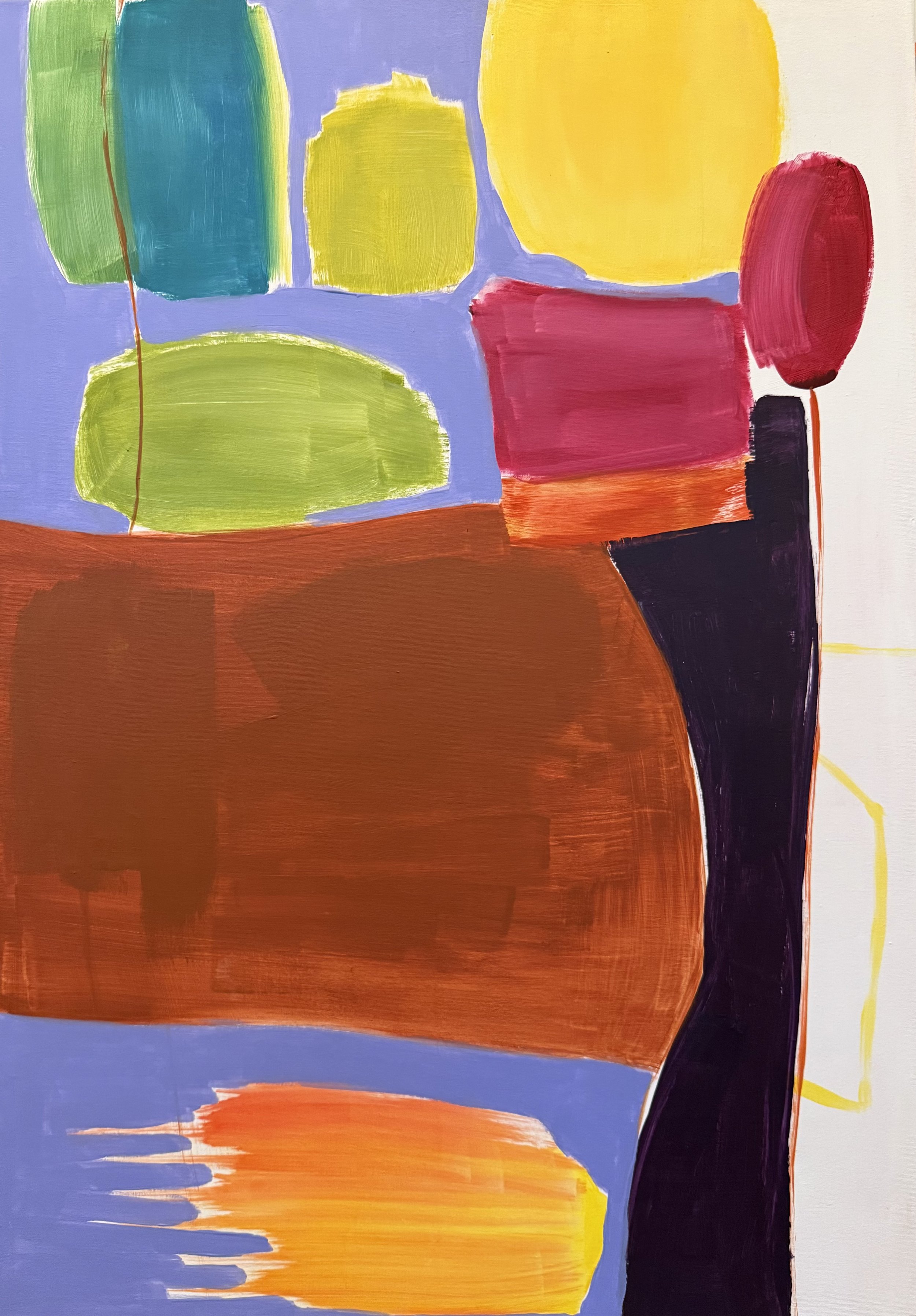 "Banner 1", 100x70 cm, Acryl, 2025