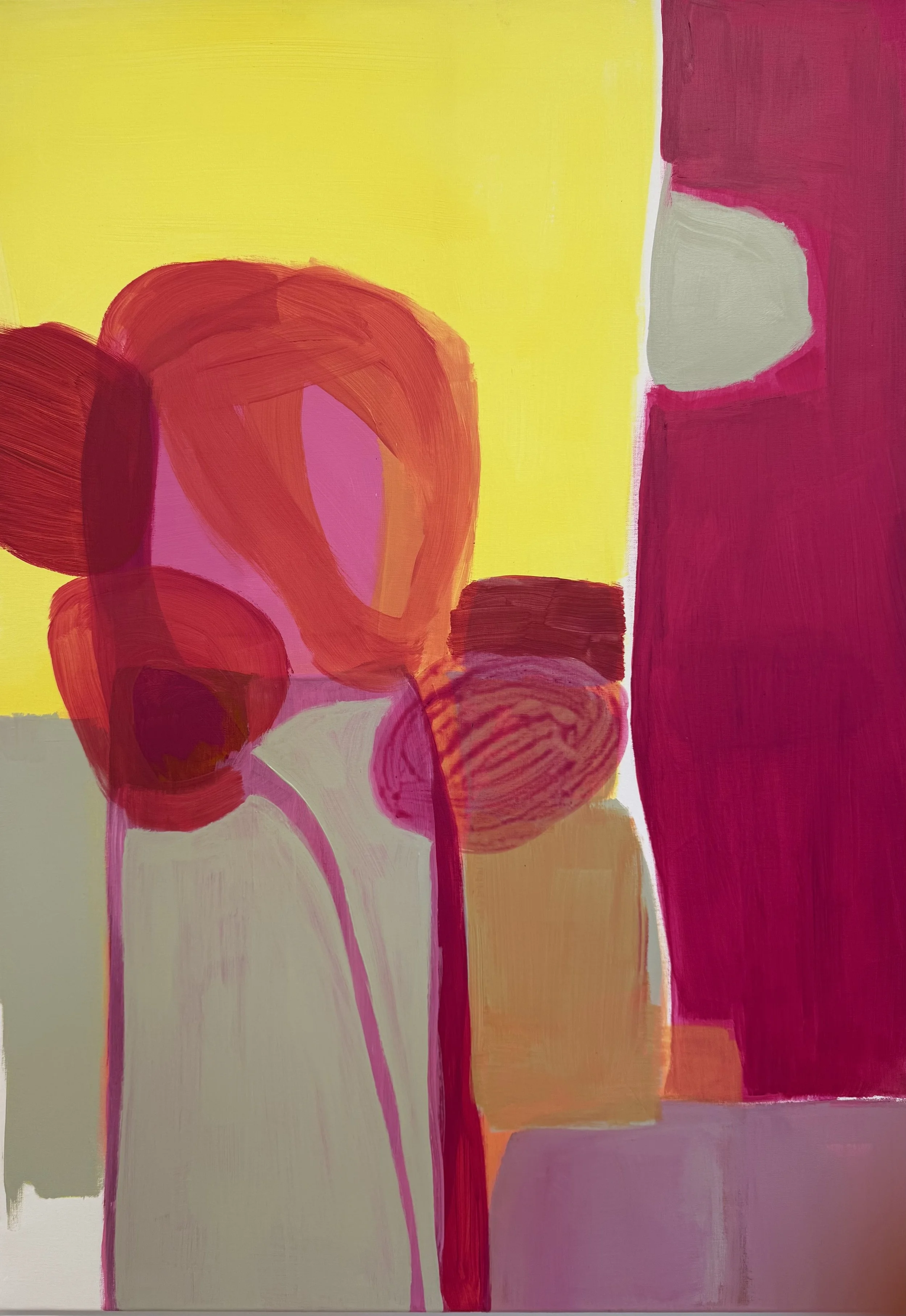 "Entfaltung", 100x70 cm, Acryl. 2026