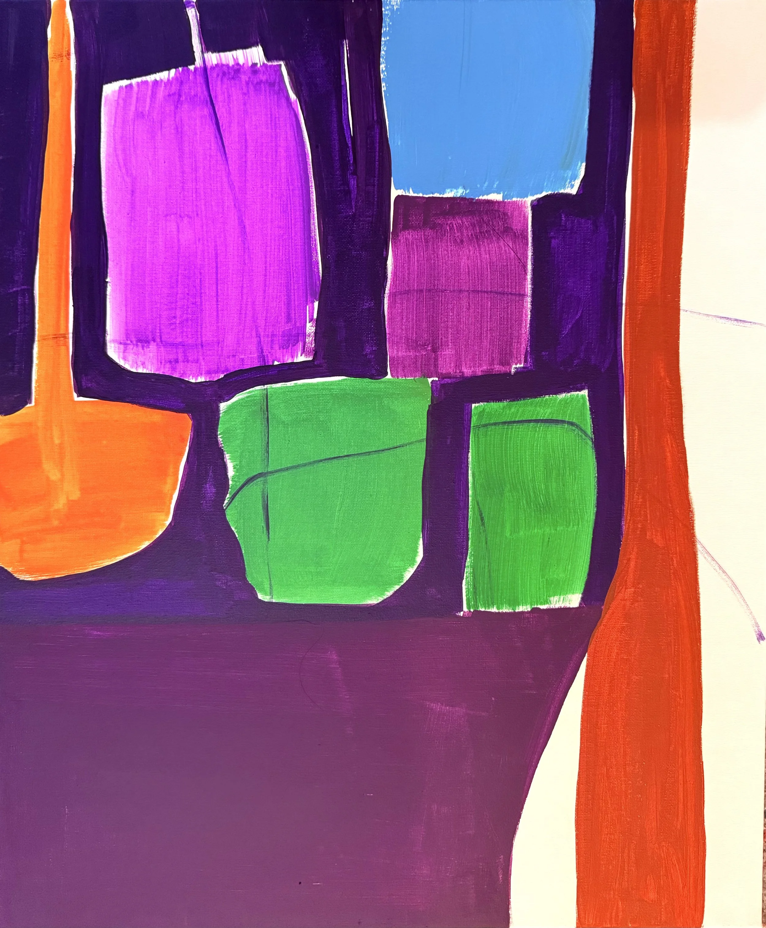 "Banner 4", 70x50 cm, Acryl, 2025
