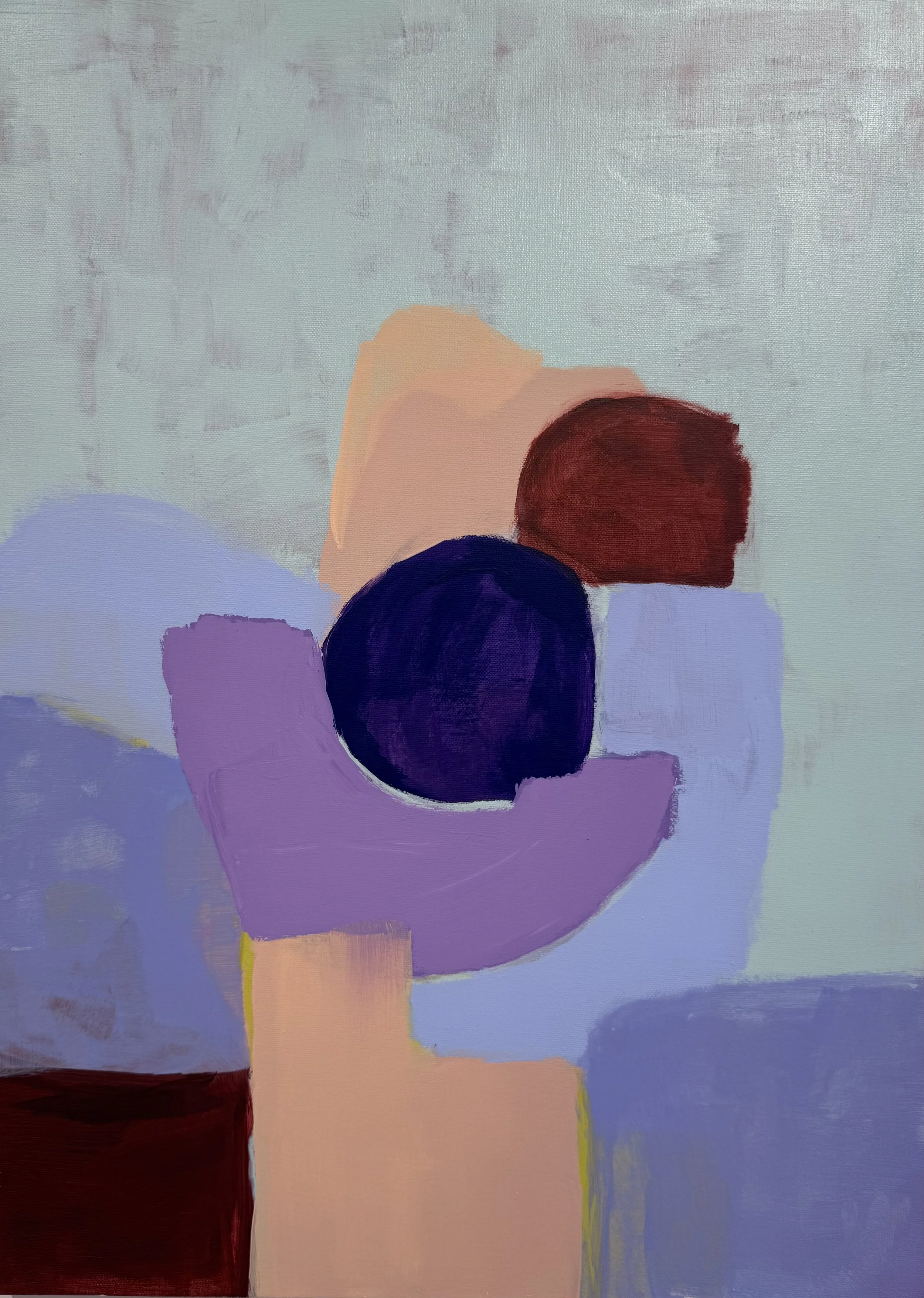 "Getragen", 70x50 cm, Acryl, 2026