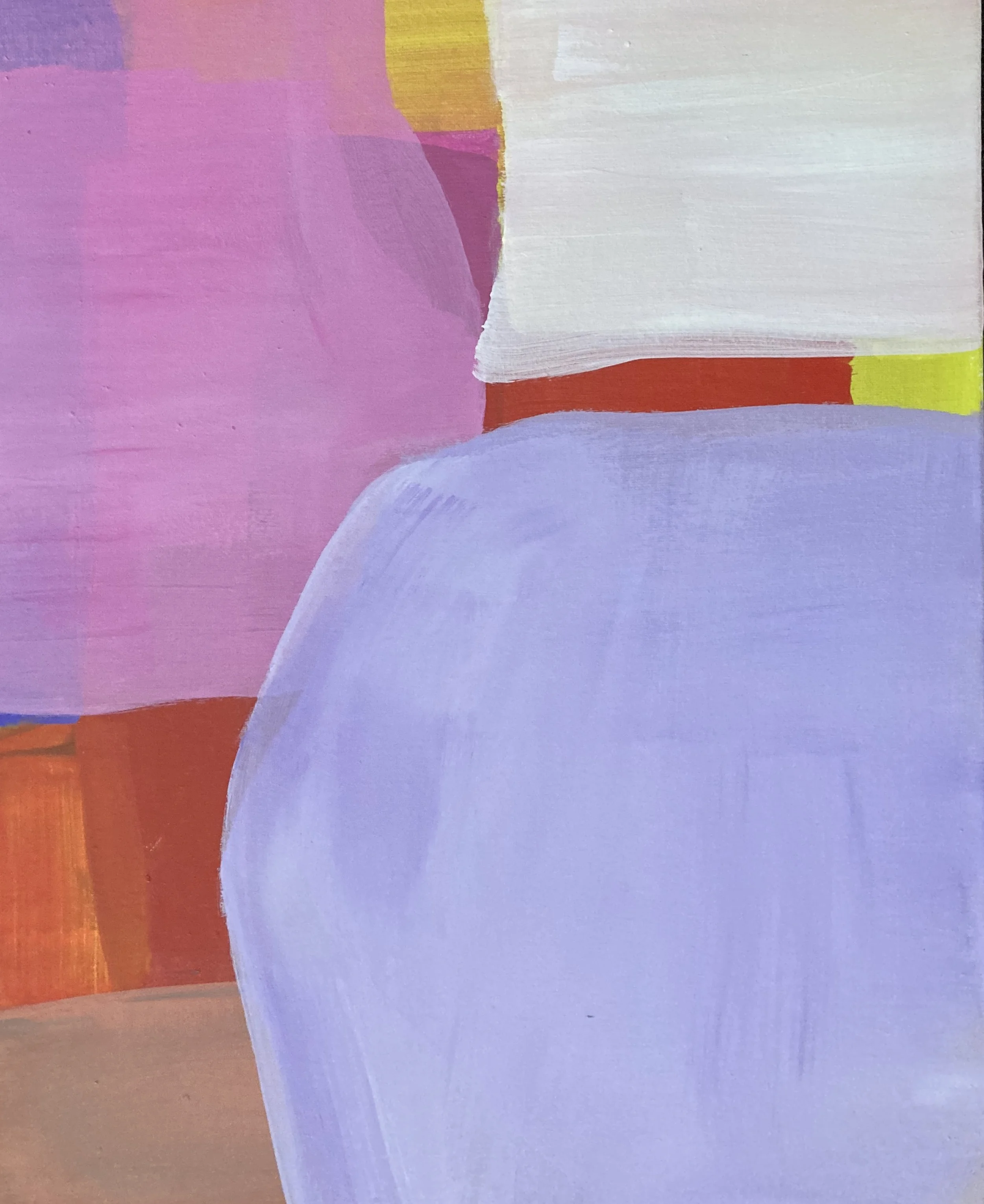 "Begegnungen 1", 50x40 cm, Pigment/Acryl, 2024