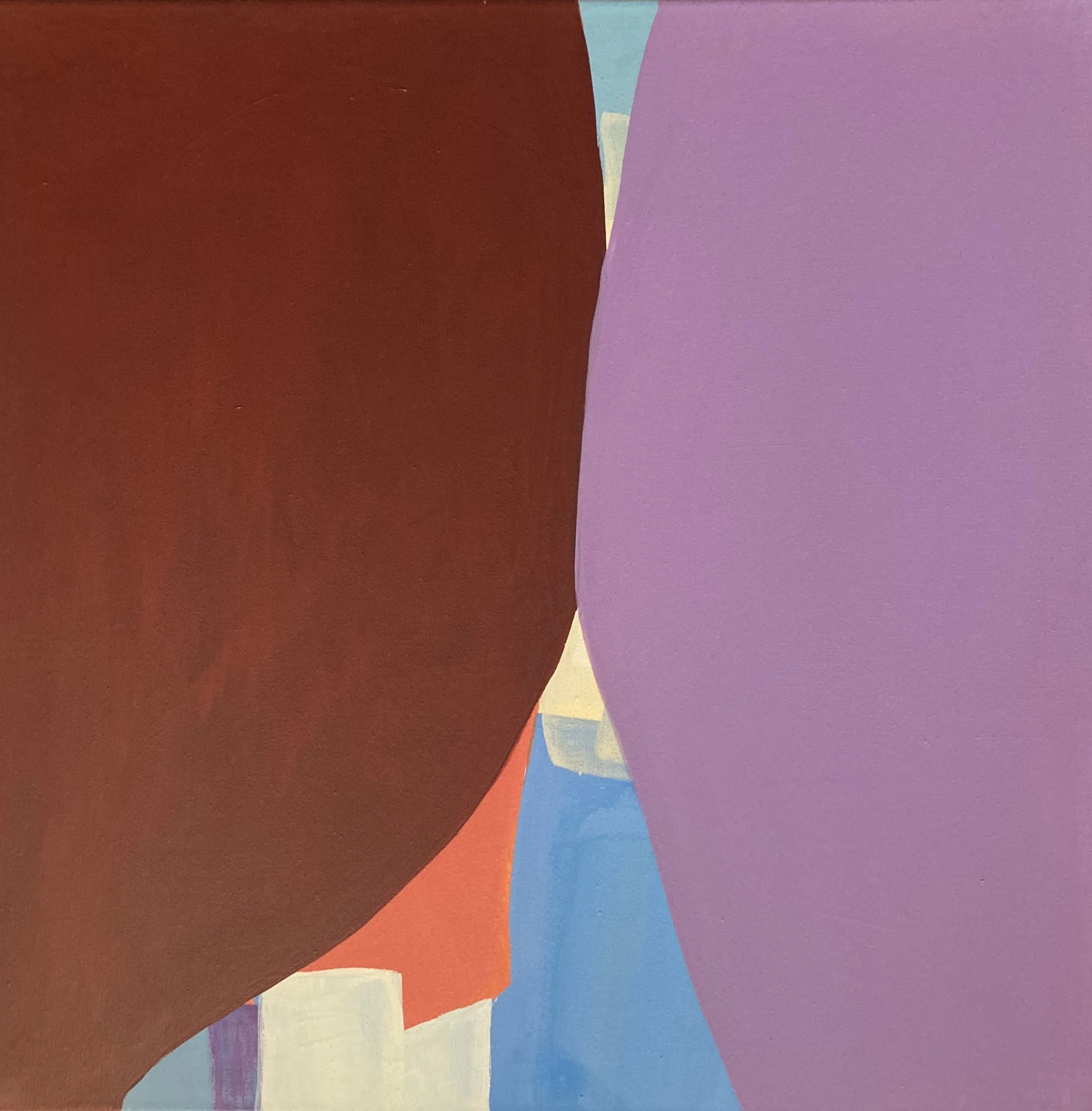 "Begegnungen 5", 60x60 cm, Pigment/Acryl, 2024