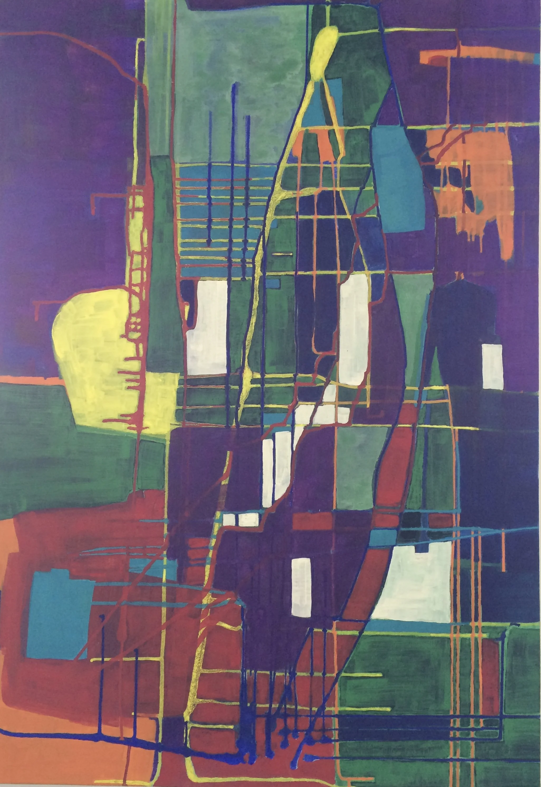 "Destillation", 100x70 cm, Eitempera, 2016