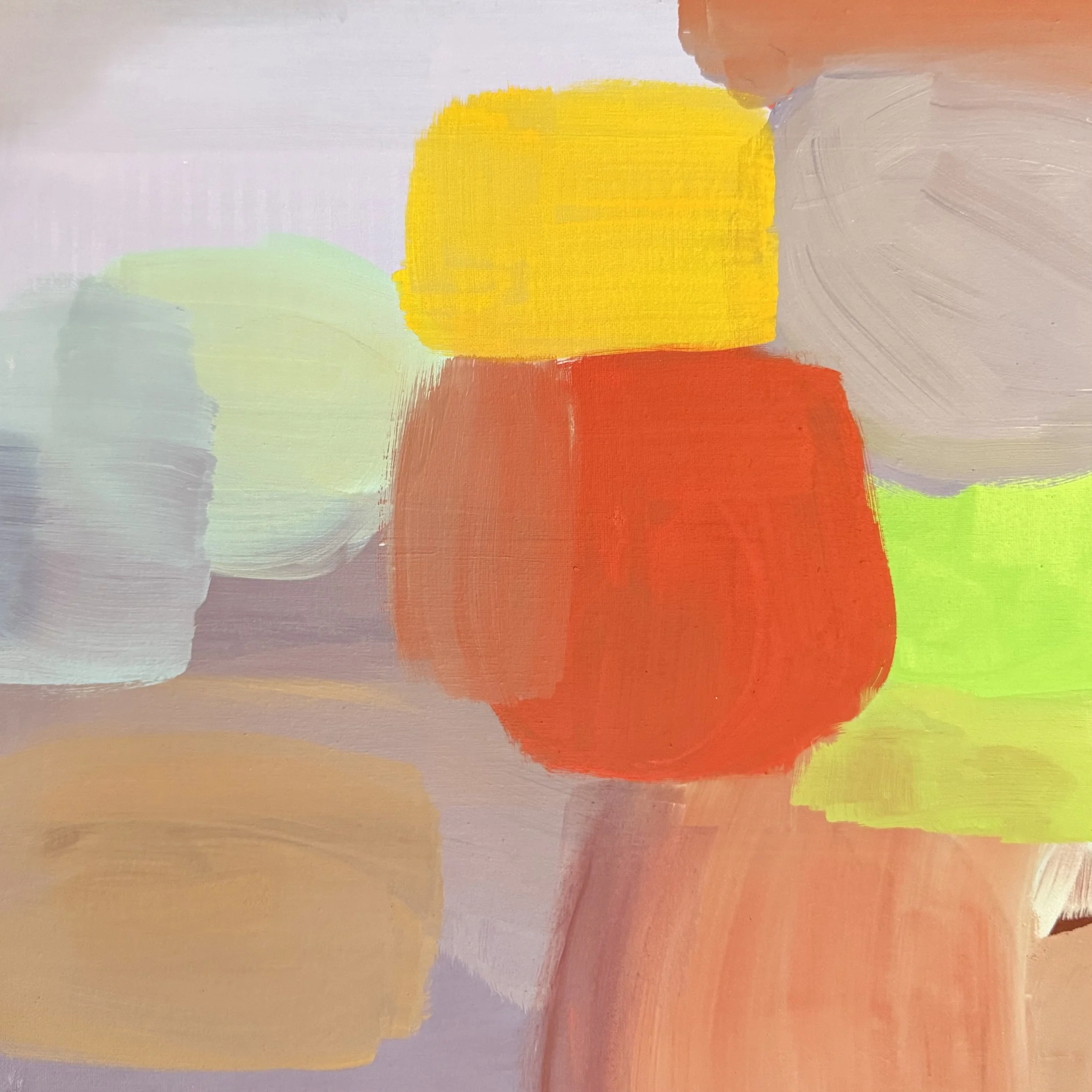 "Krönung 2", 50x50 cm, Eitempera, 2025