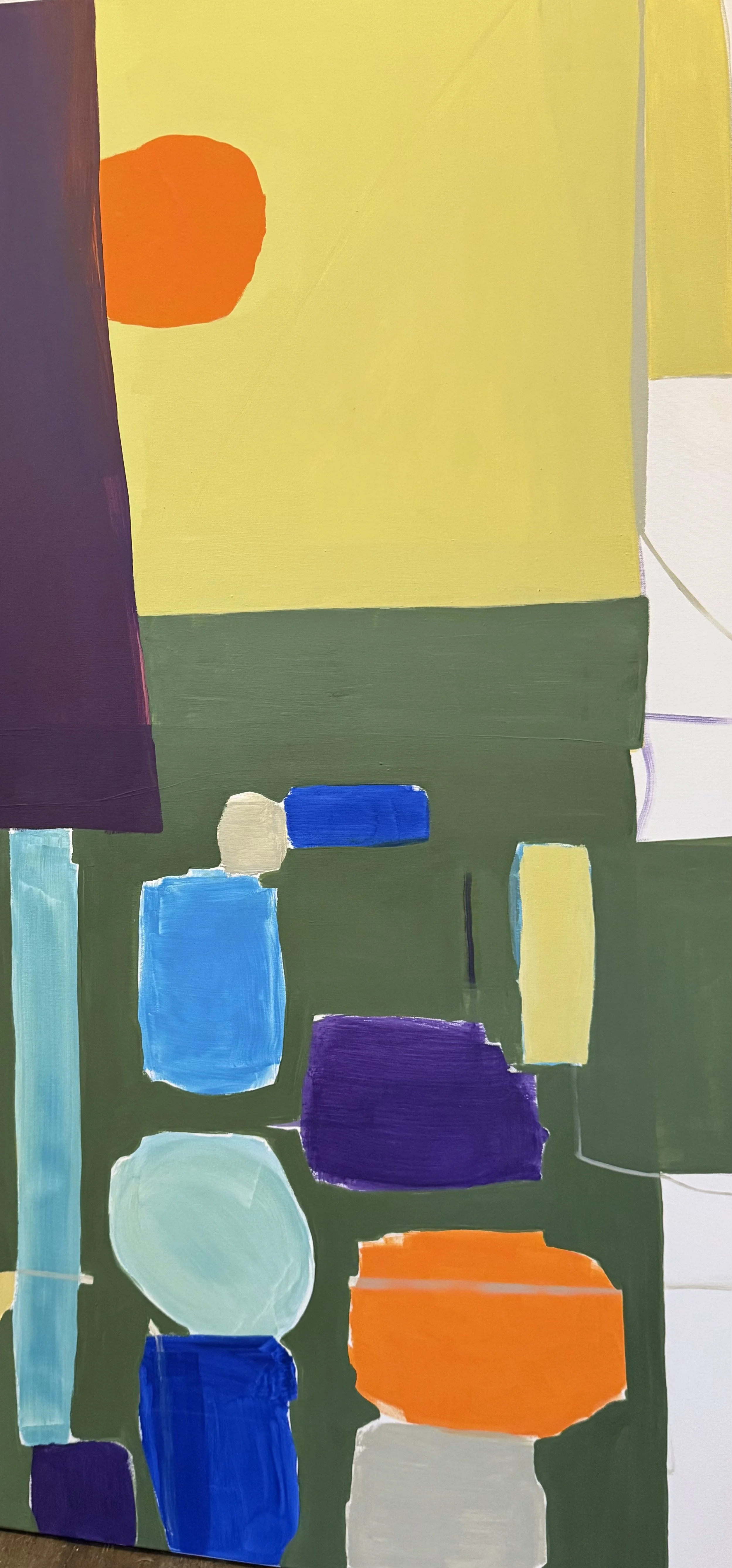 "Säule", 140x70 cm, Acryl, 2025