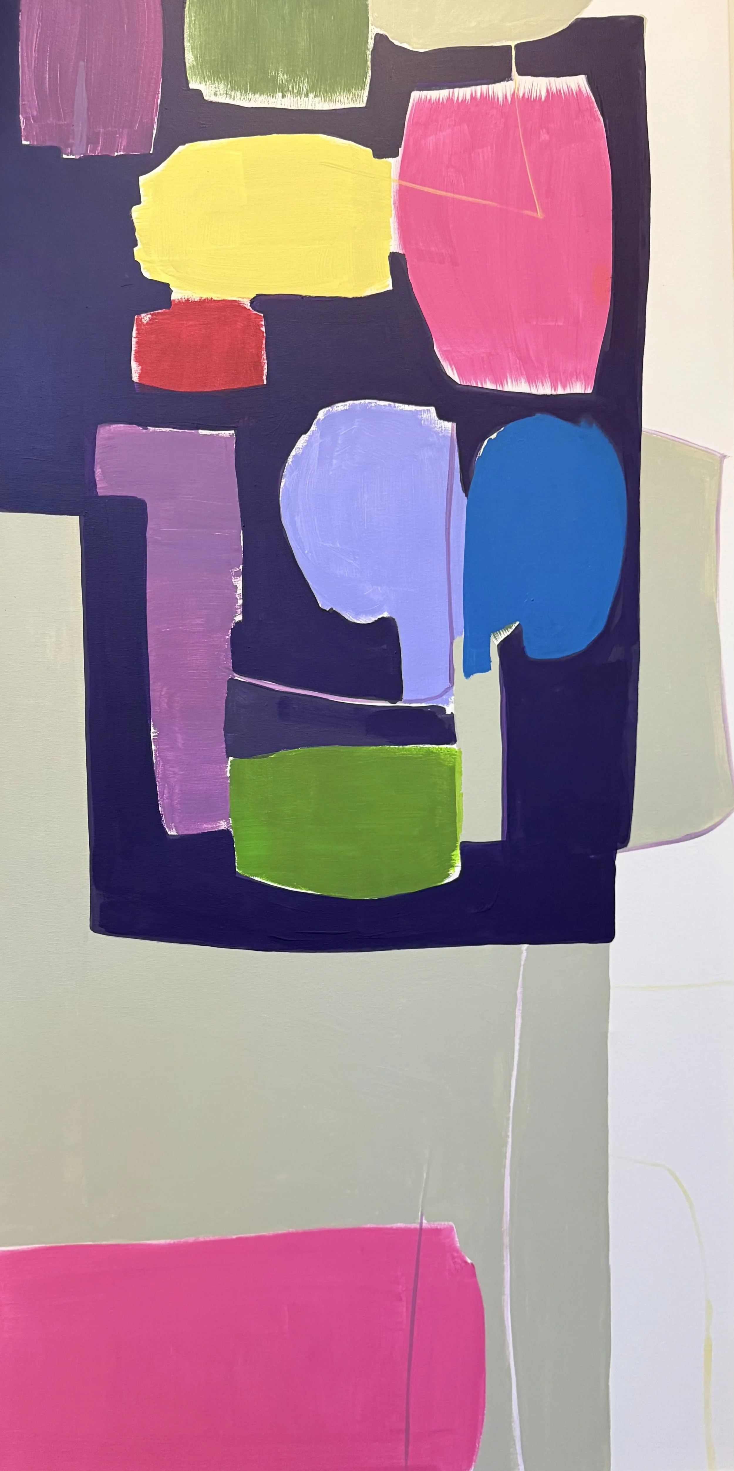 "Säule 5", 140x70 cm, Acryl, 2025