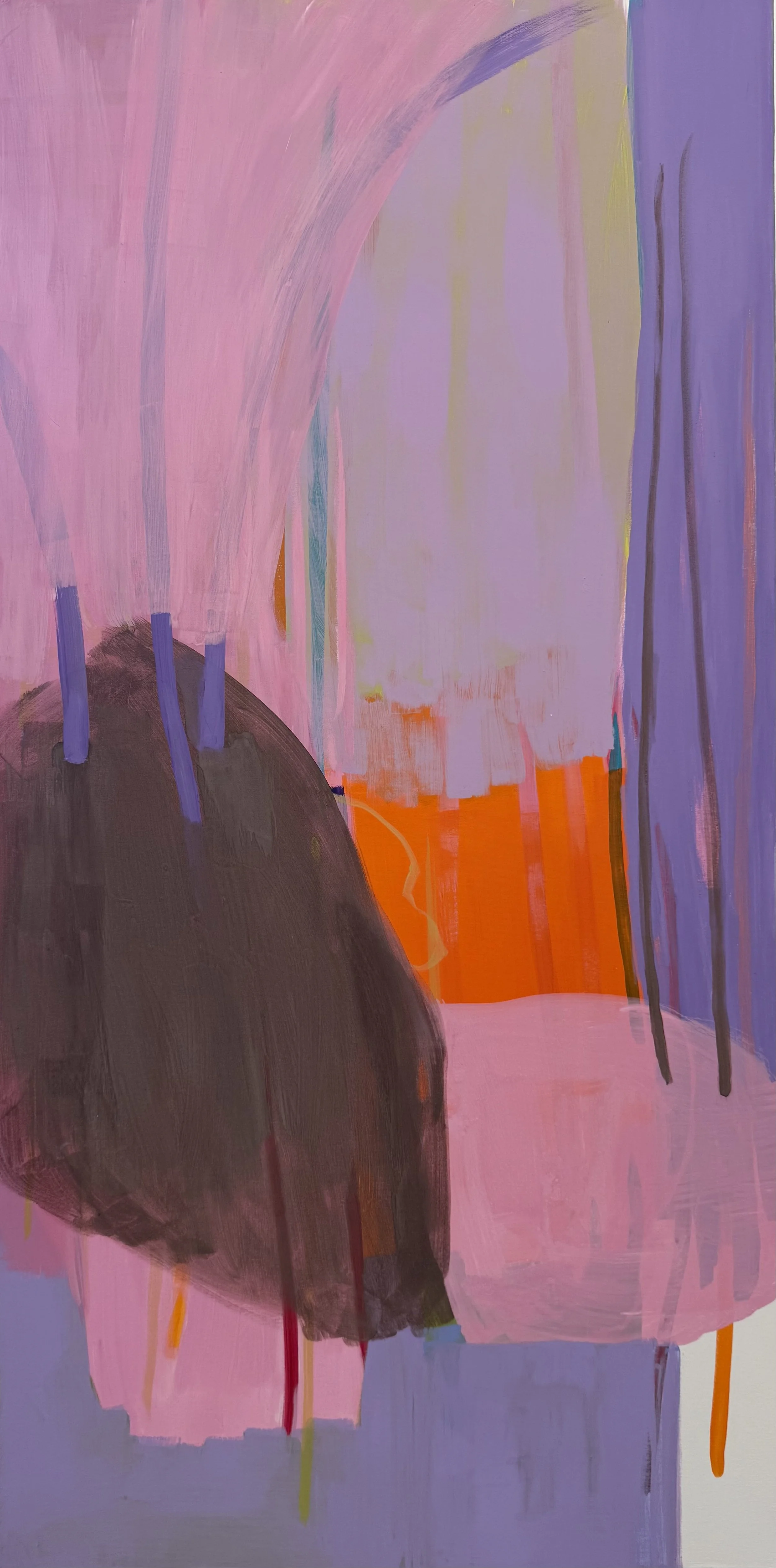 "Durchgang", 140x70 cm, Pigment, Acryl, 2026