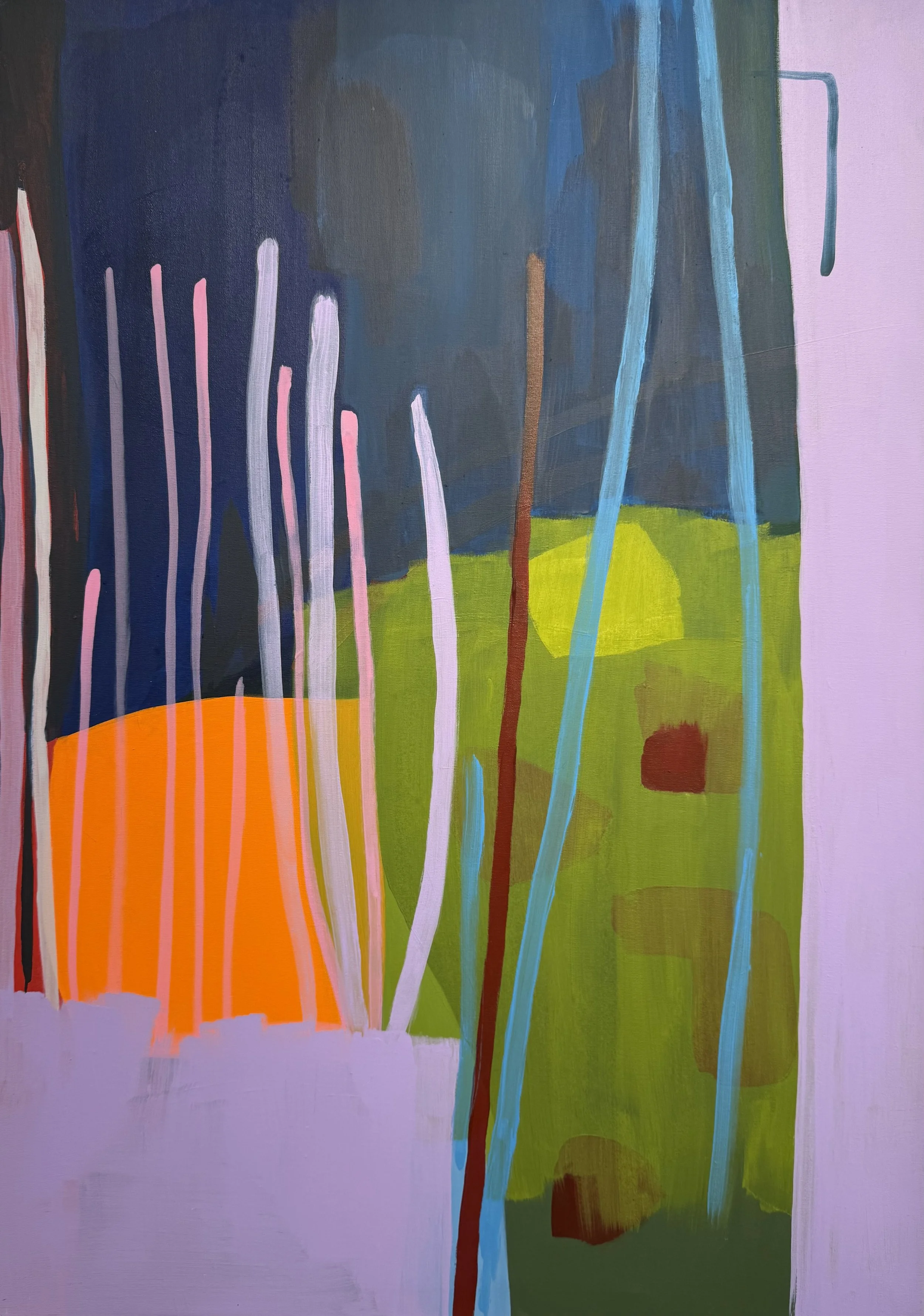 "Gefilde", 100x70 cm, Acryl, 2026