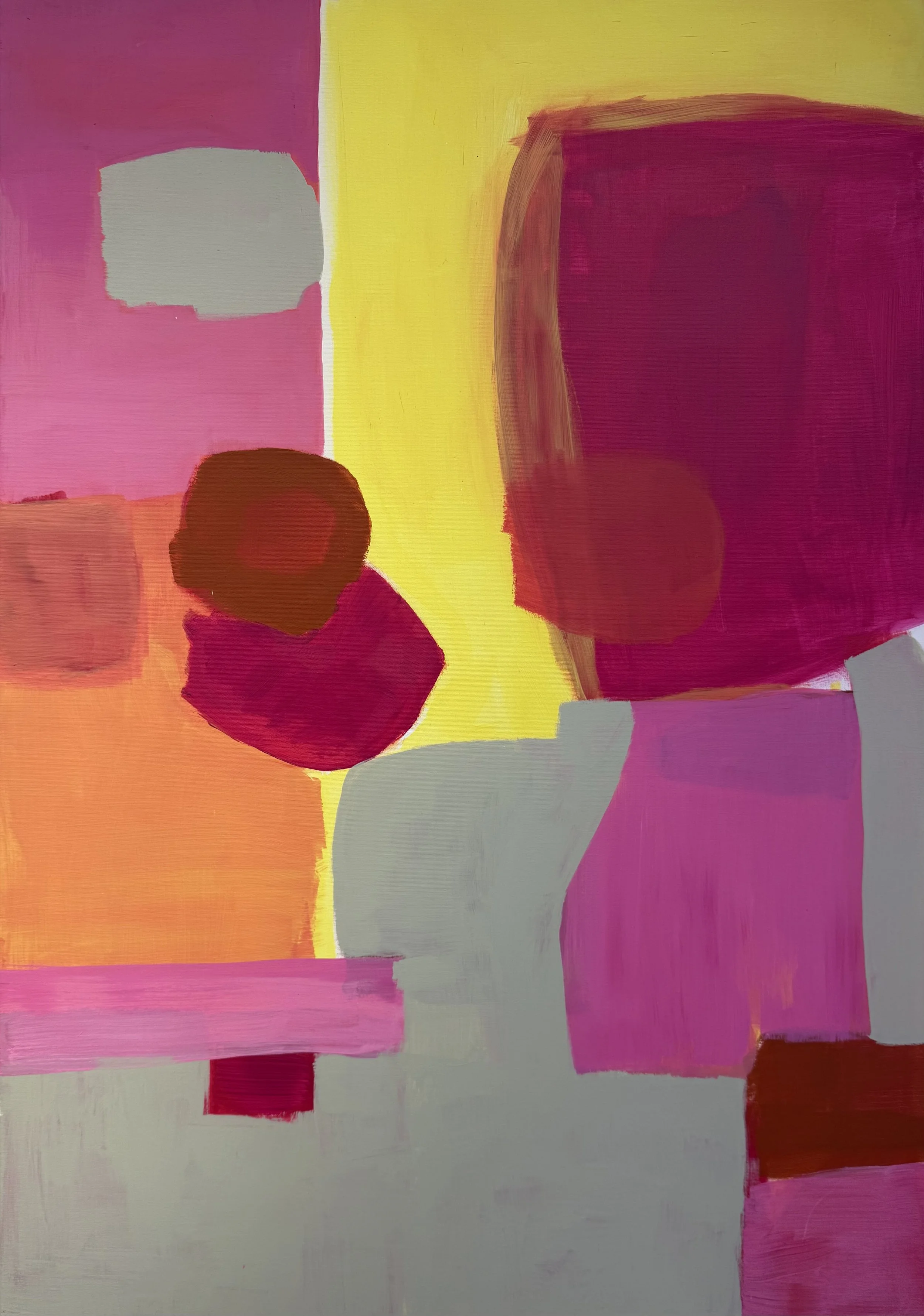 "Aufblühen", 100 x 70 cm, Acryl, 2026