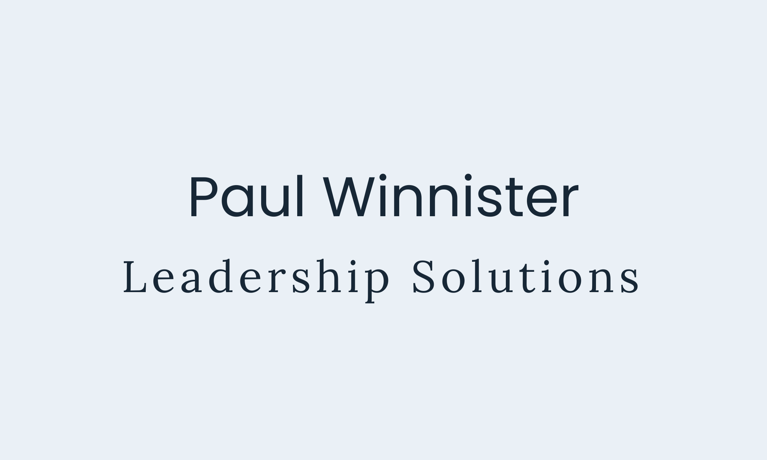 Paul Winnister