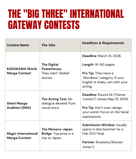 The 2026 Global Manga Contest Map: Your Path to a Tokyo Debut